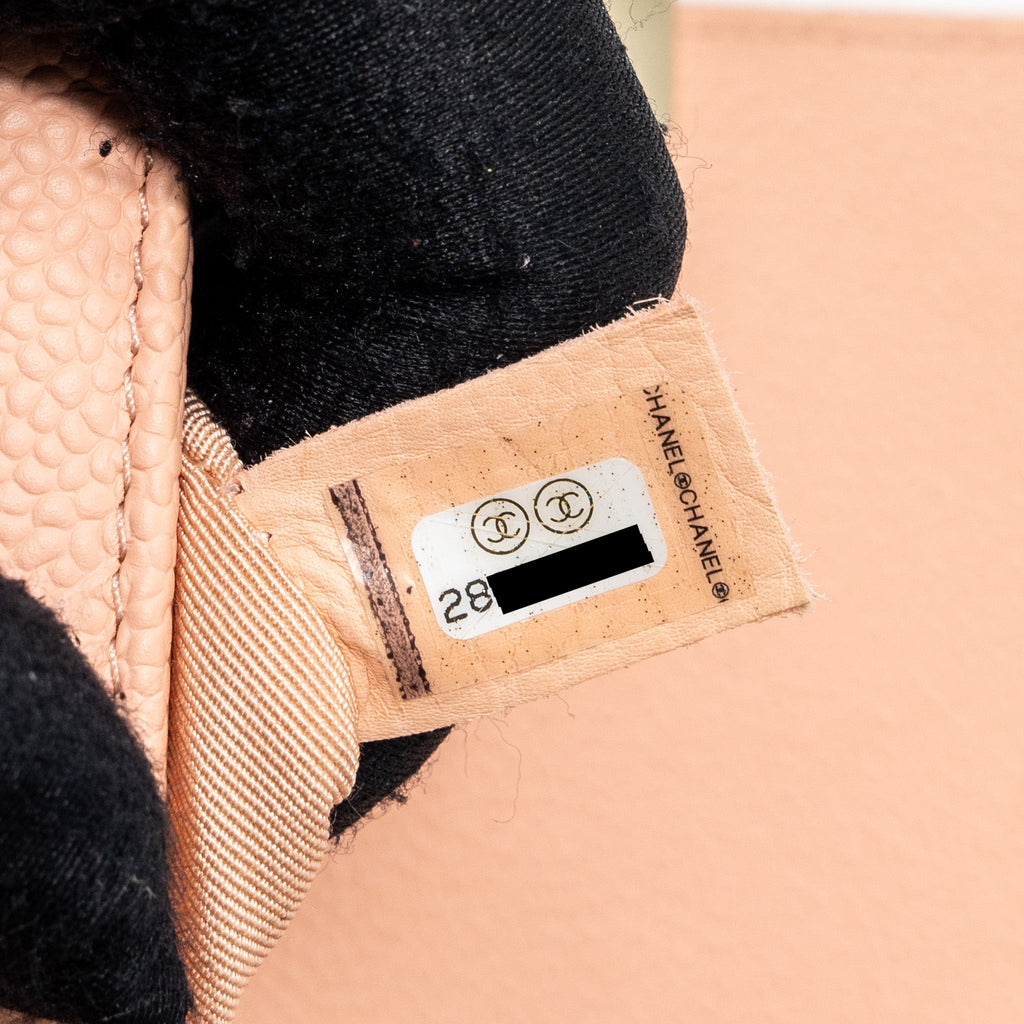 CHANEL SMALL BOY BAG CAVIAR LIGHT PINK LGHW
