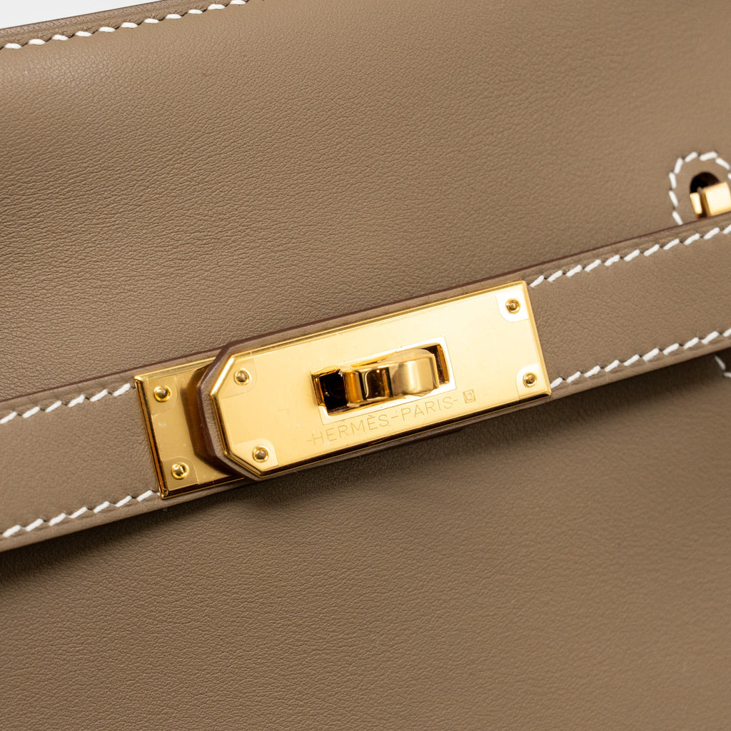 HERMES MINI JYPSIERE SWIFT ETOUPE GHW