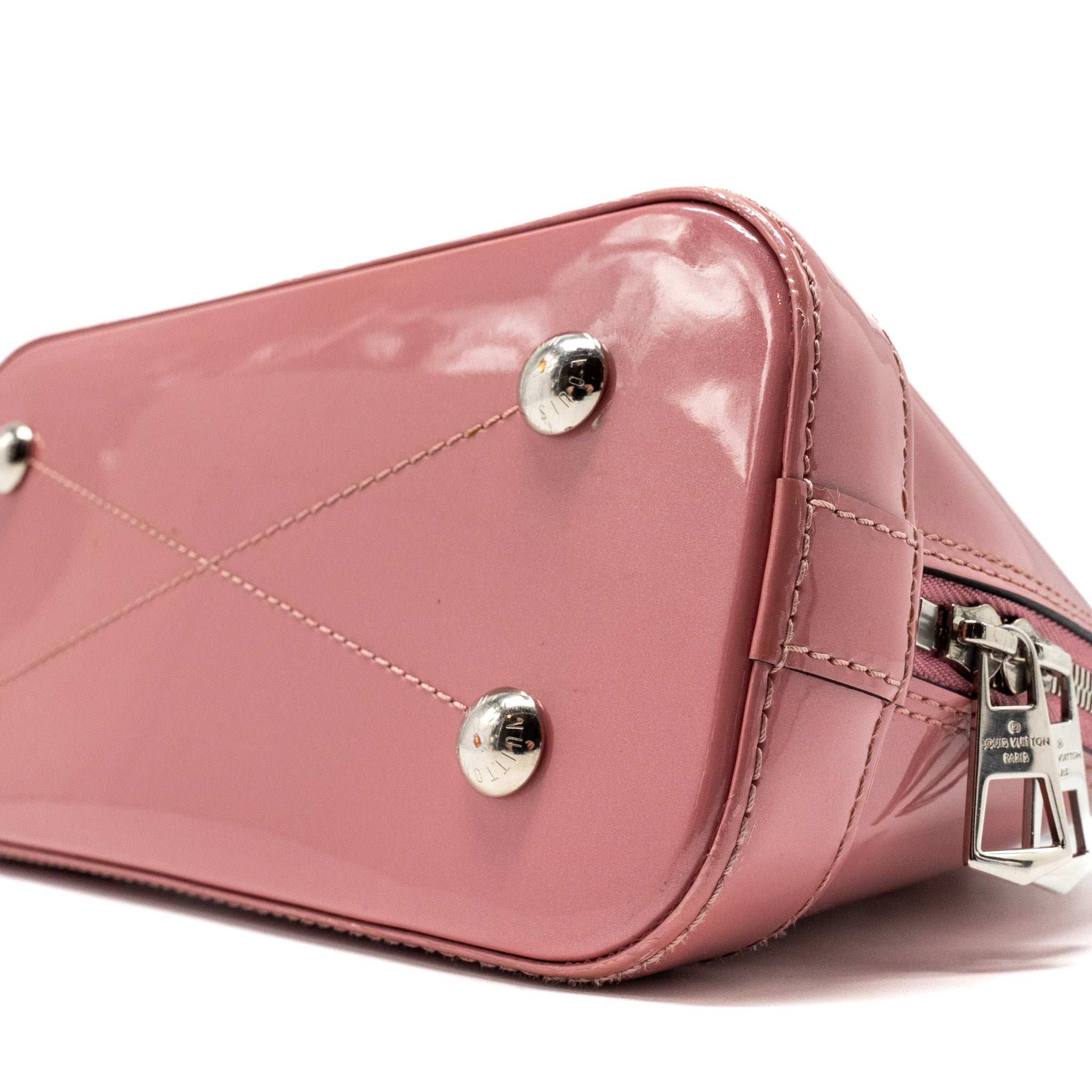 LOUIS VUITTON ALMA BB VERNIS PATENT ROSE BLUSH SHW