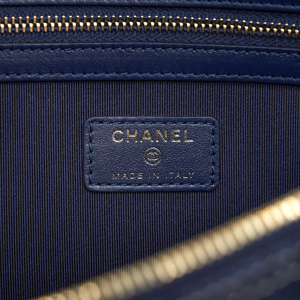 CHANEL DANIM CLUTCH WITH POUCH GHW
