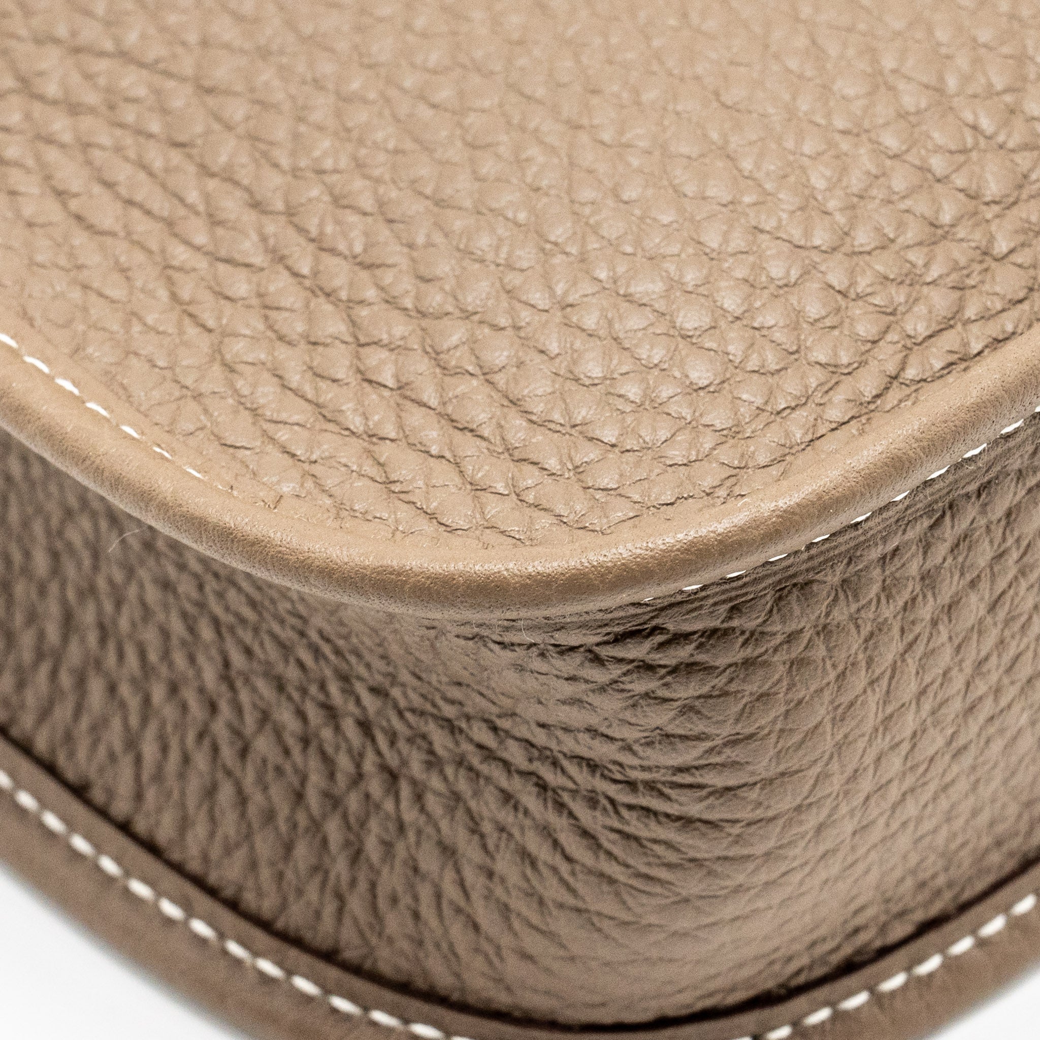 HERMES MINI EVELYNE CLEMENCE ETOUPE/BLUE INDIGO GHW