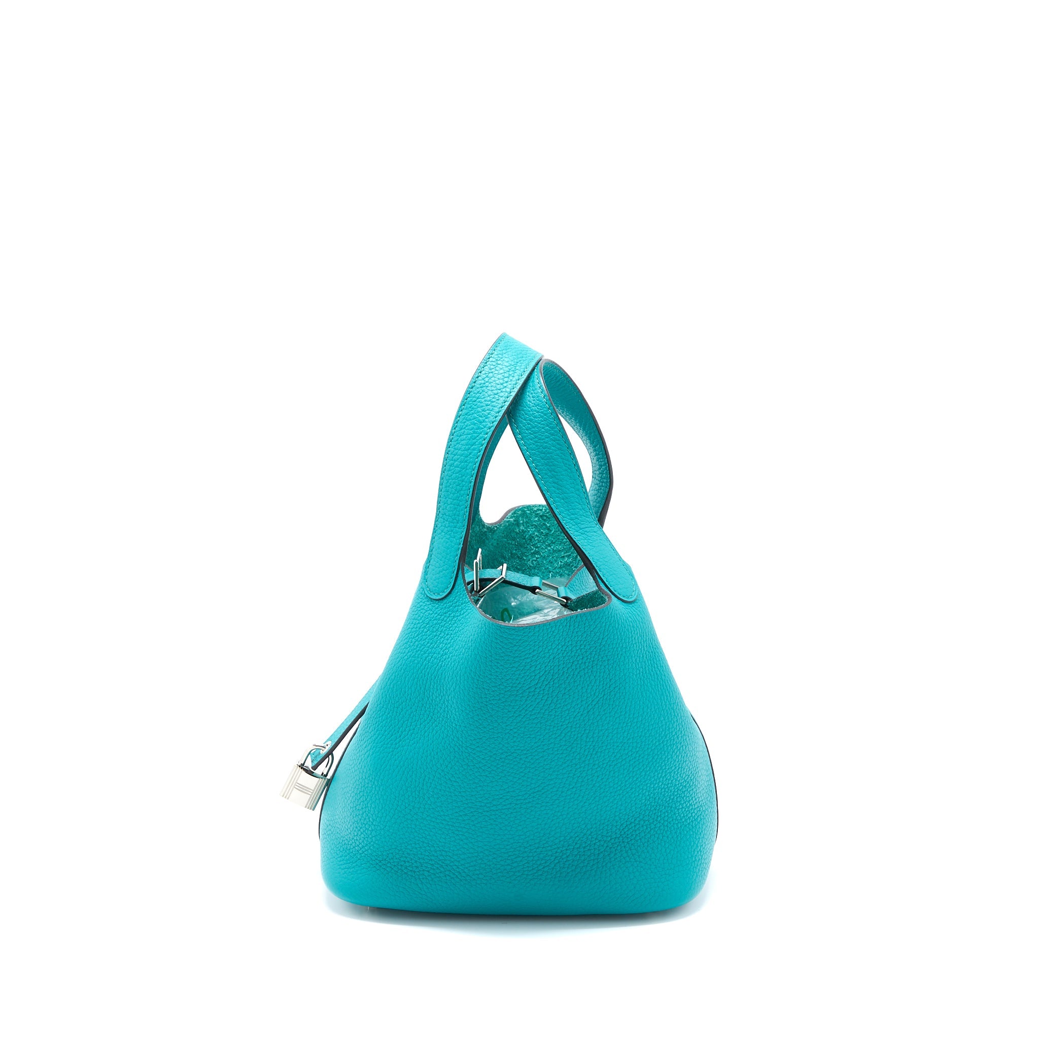 HERMES PICOTIN 18 LOCK BAG CLEMENCE MALACHITE SHW