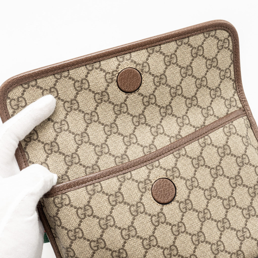GUCCI VINTAGE NEO BELT BAG GG SUPREME CANVAS GHW