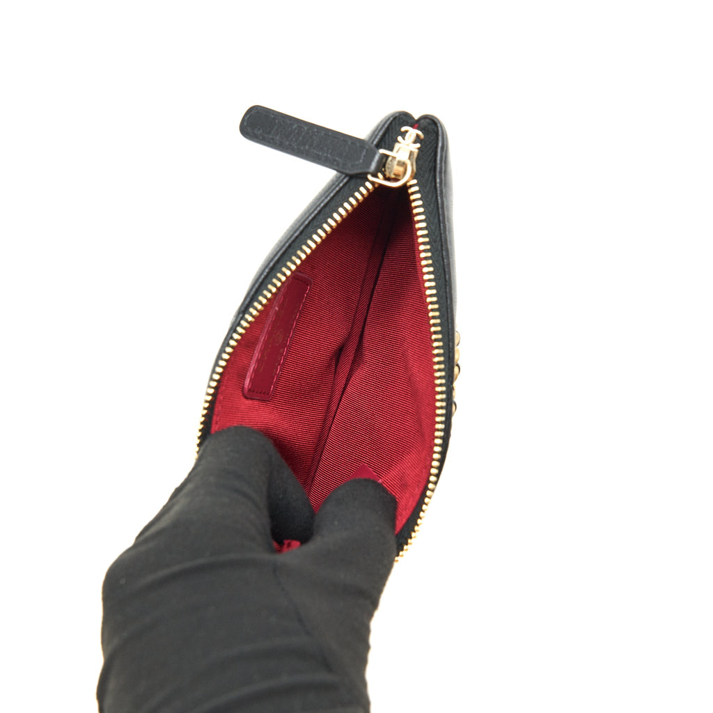 CHANEL 19 MINI POUCH LAMBSKIN BLACK GHW