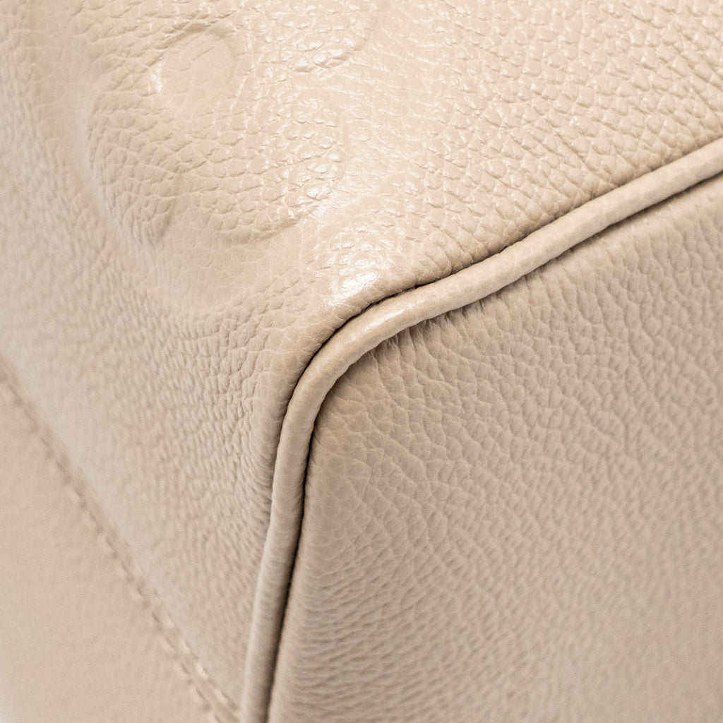 LOUIS VUITTON SPEEDY BANDOULIÈRE 25 EMPREINTE LEATHER TOURTERELLE GHW