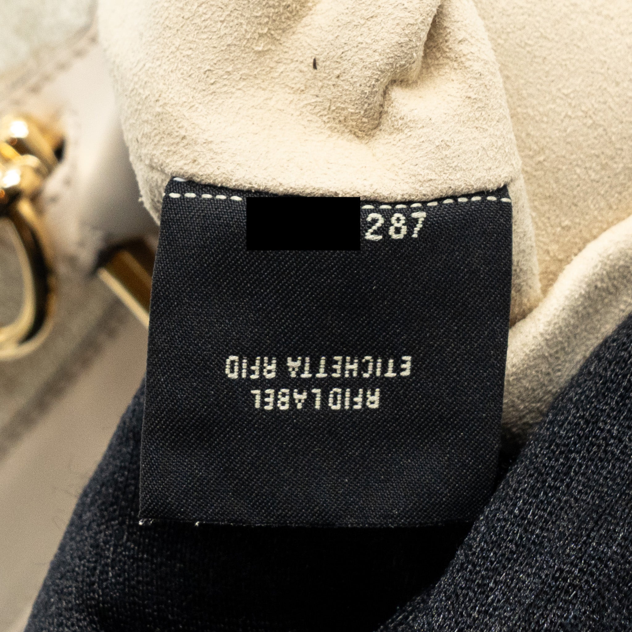 FENDI MINI MON TRESOR BUCKET BAG FABRIC / LEATHER CREAM LGHW