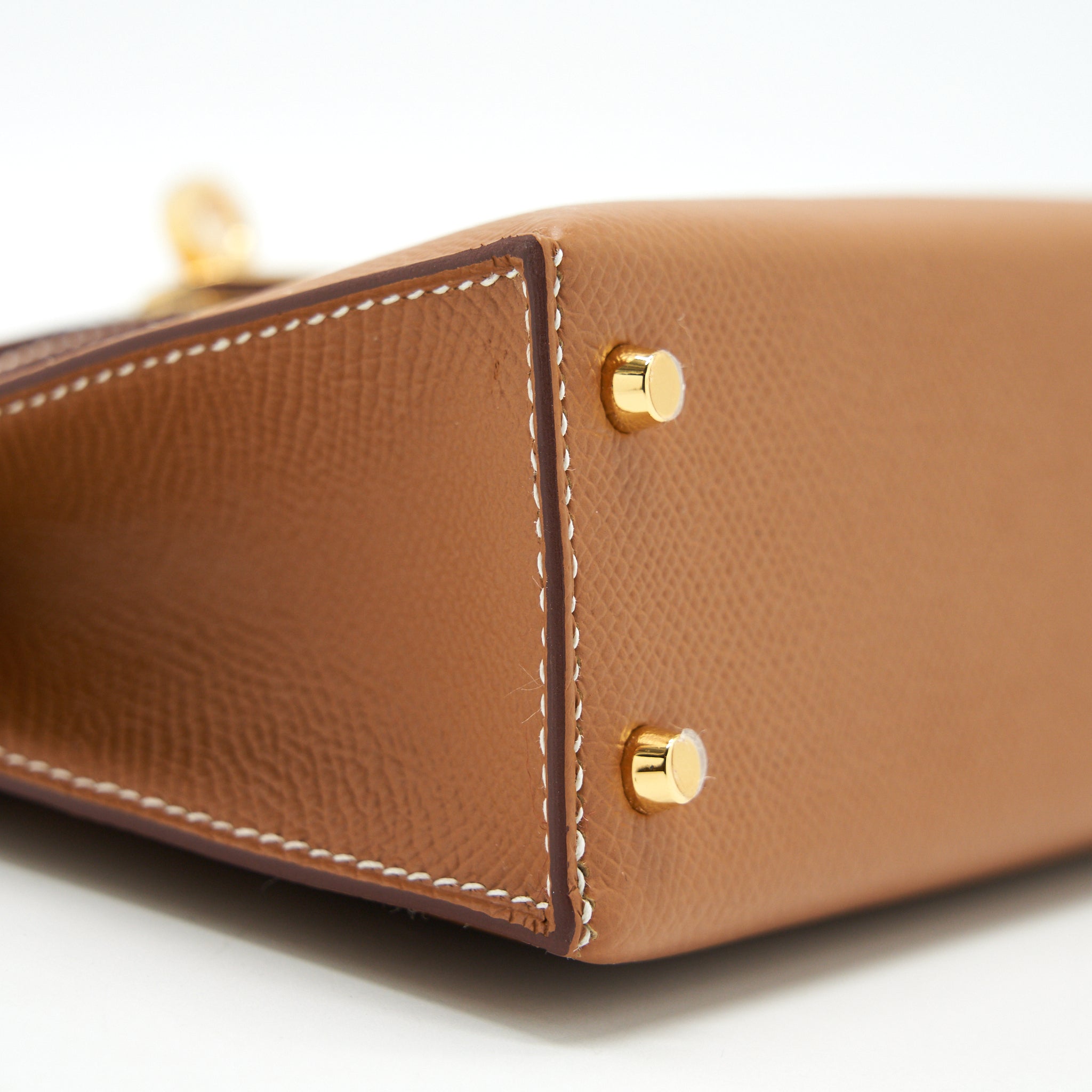 HERMES MINI KELLY EPSOM GOLD GHW