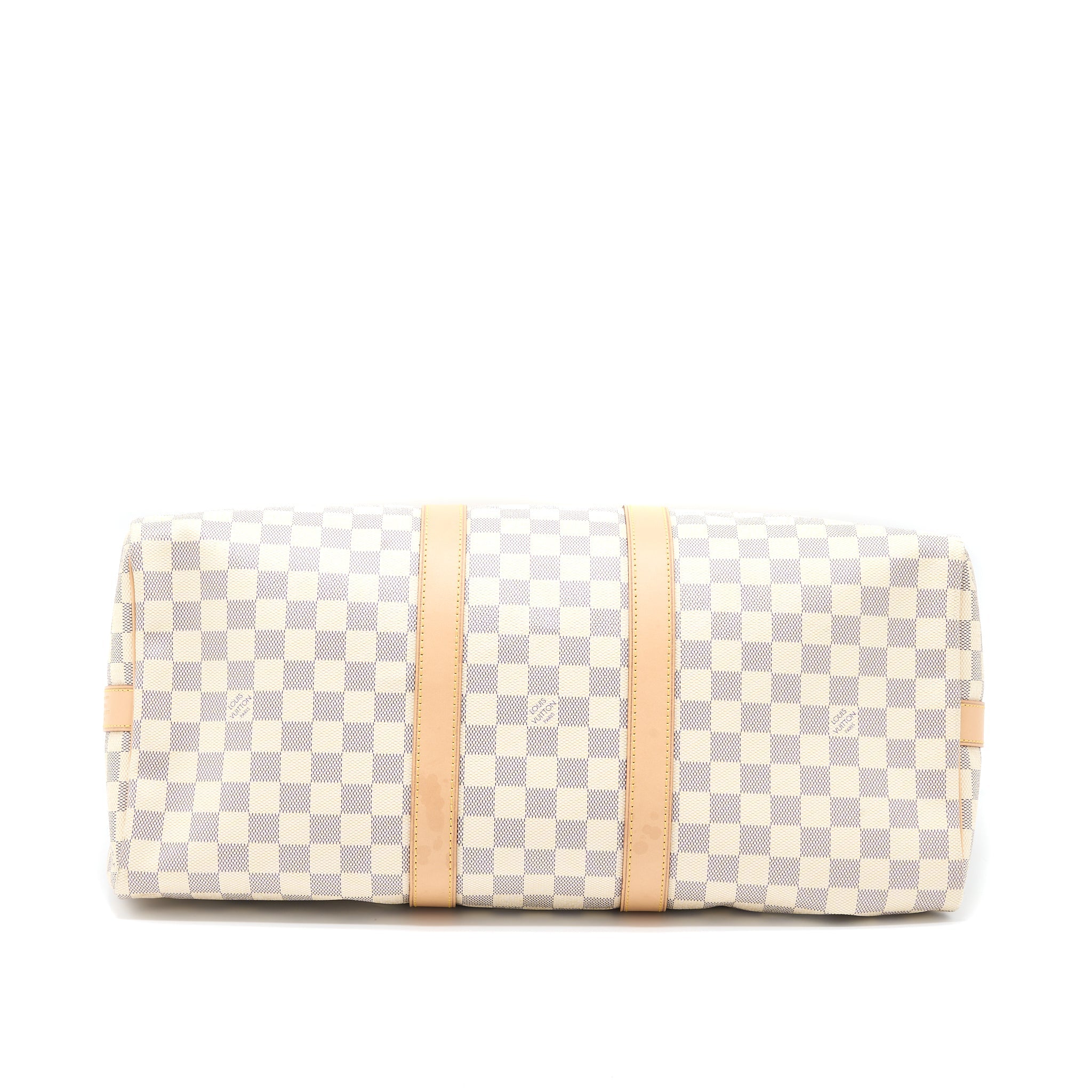 LOUIS VUITTON KEEPALL BANDOULIERE 55 DAMIER AZUR CANVAS GHW