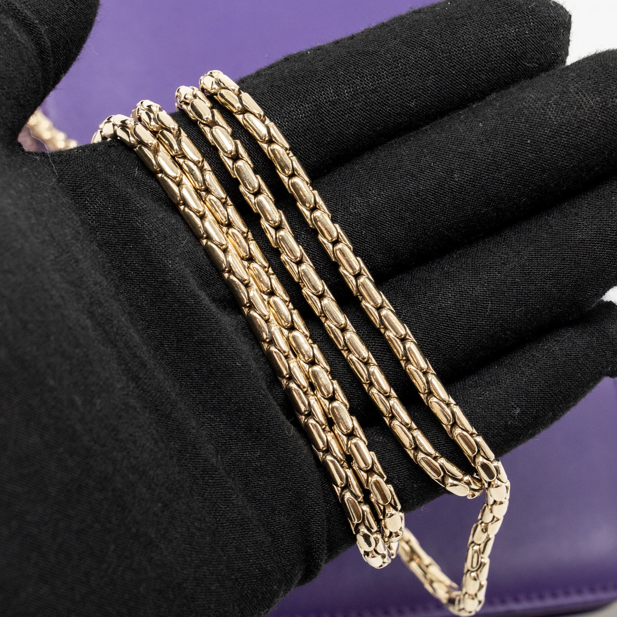 BVLGARI SERPENTI FOREVER BAG CRYSTAL GALUCHAT/CALFSKIN PURPLE LGHW