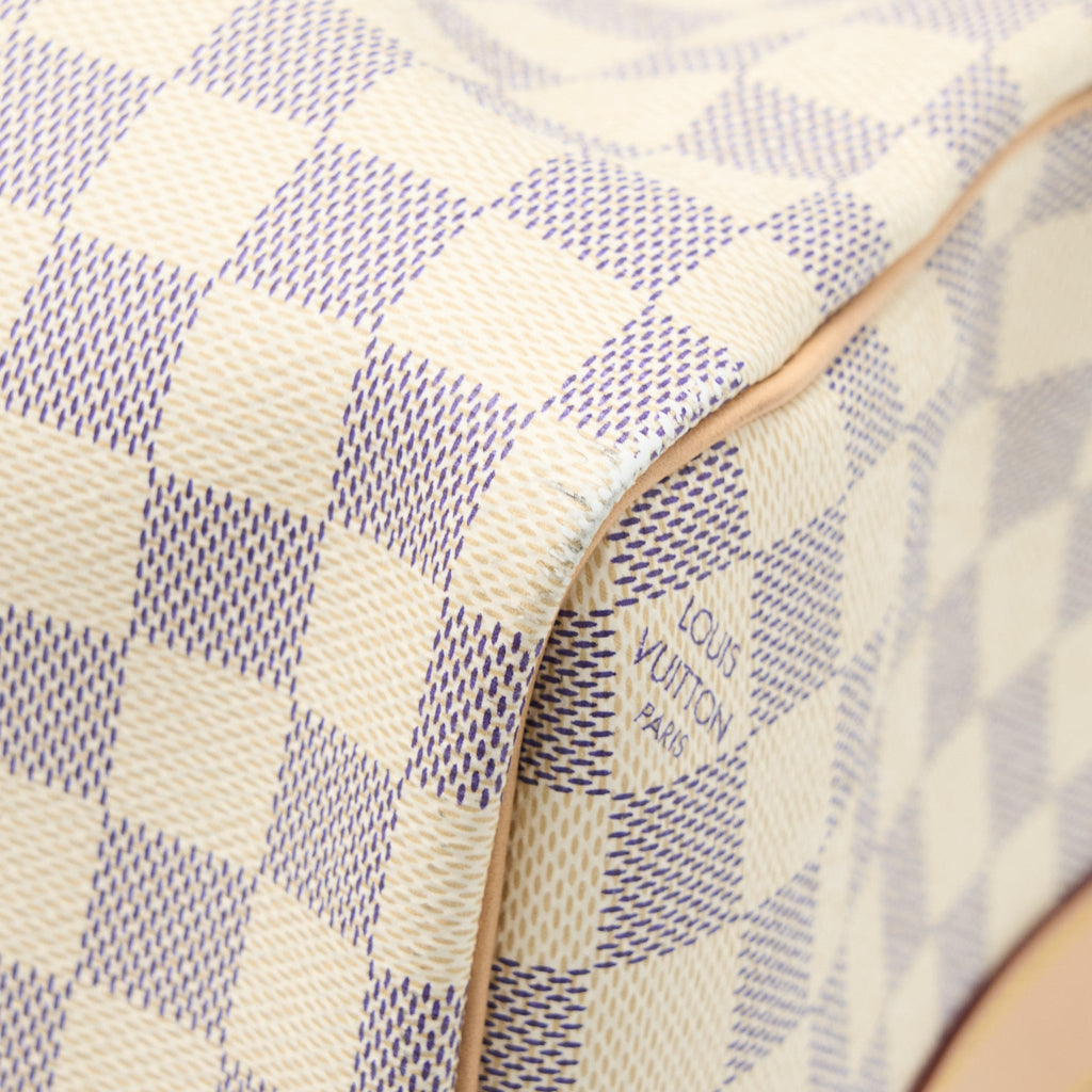 LOUIS VUITTON KEEPALL BANDOULIERE 55 DAMIER AZUR CANVAS GHW