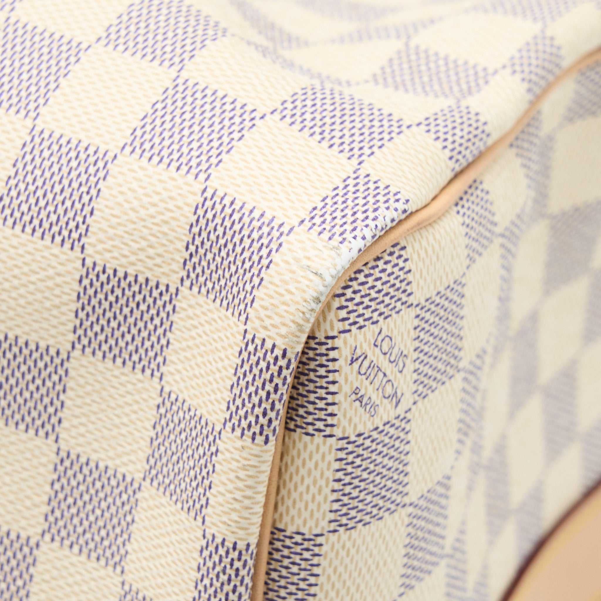 LOUIS VUITTON KEEPALL BANDOULIERE 55 DAMIER AZUR CANVAS GHW