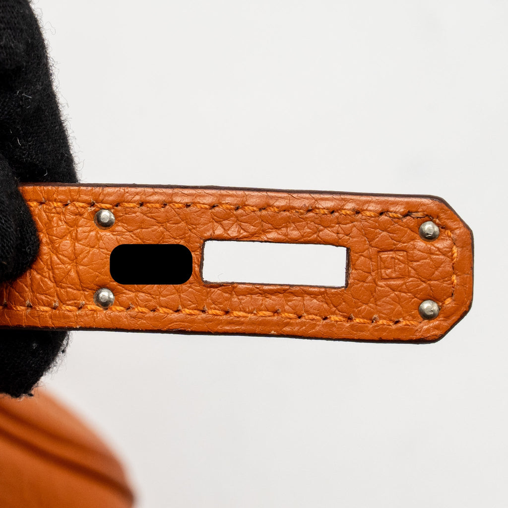 HERMES BIRKIN 30 CLEMENCE ORANGE SHW