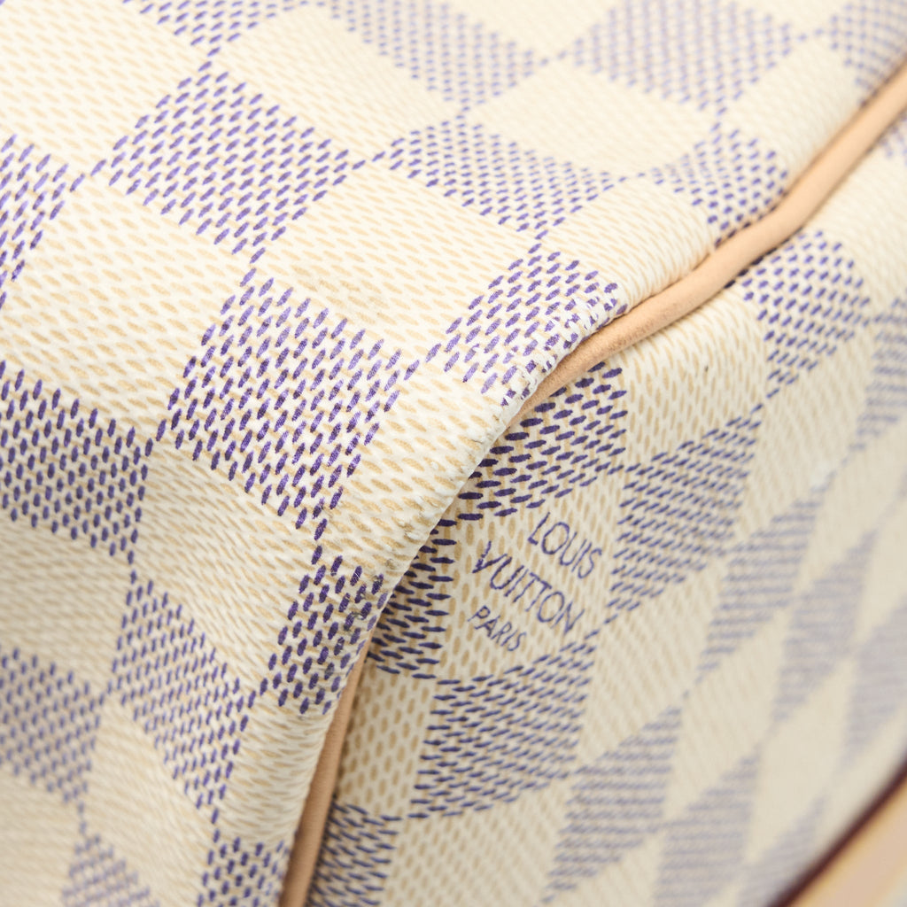 LOUIS VUITTON KEEPALL BANDOULIERE 55 DAMIER AZUR CANVAS GHW