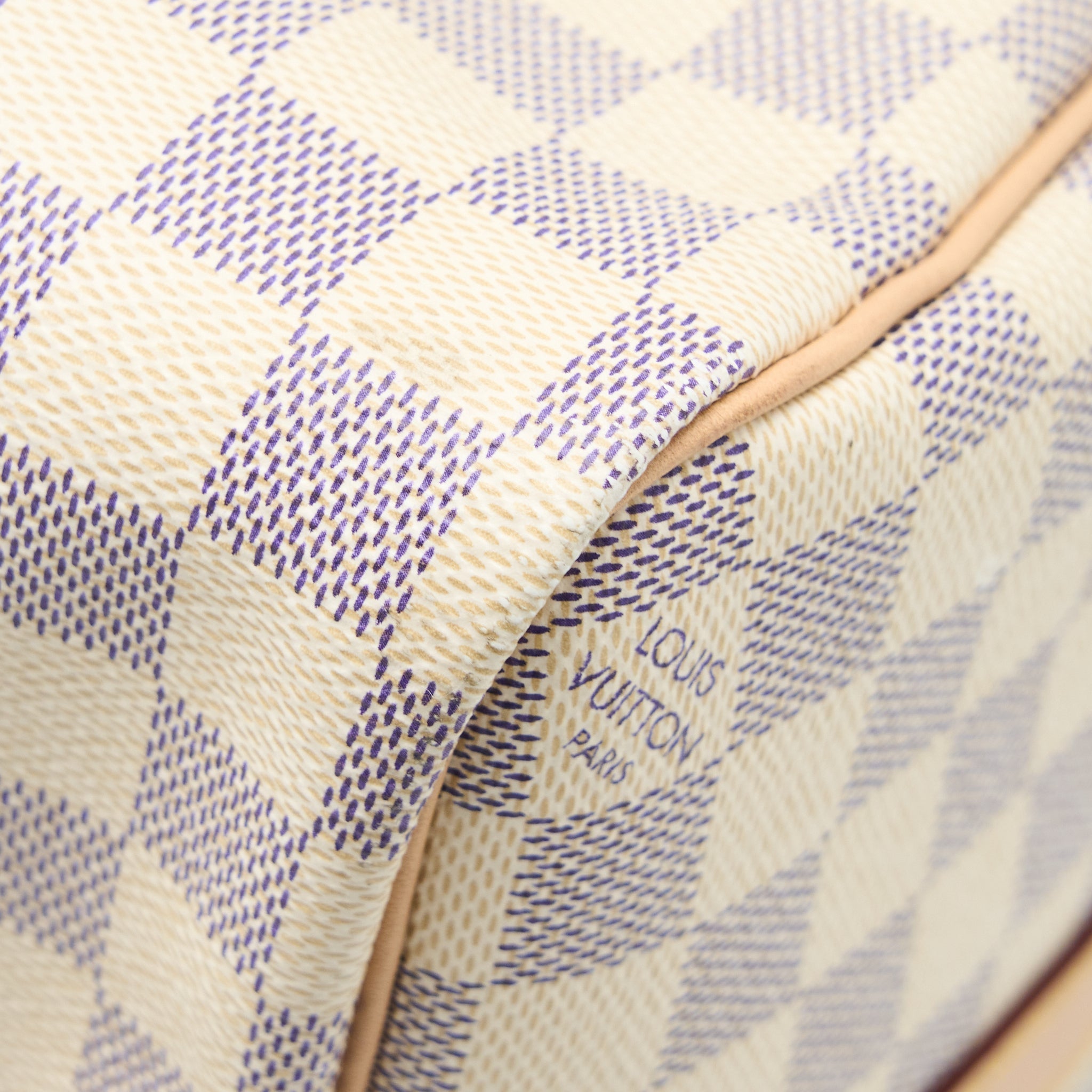 LOUIS VUITTON KEEPALL BANDOULIERE 55 DAMIER AZUR CANVAS GHW