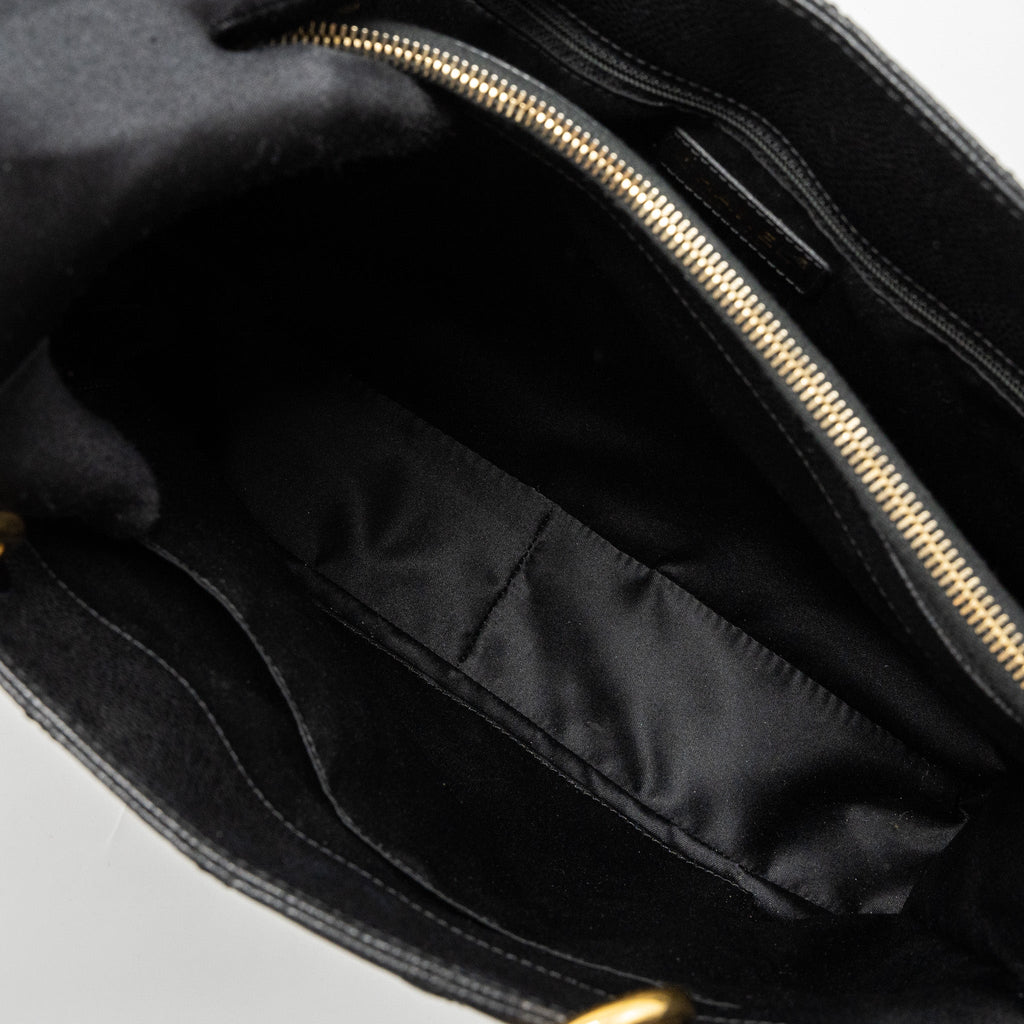 CHANEL GRAND SHOPPING TOTE/GST CAVIAR BLACK GHW