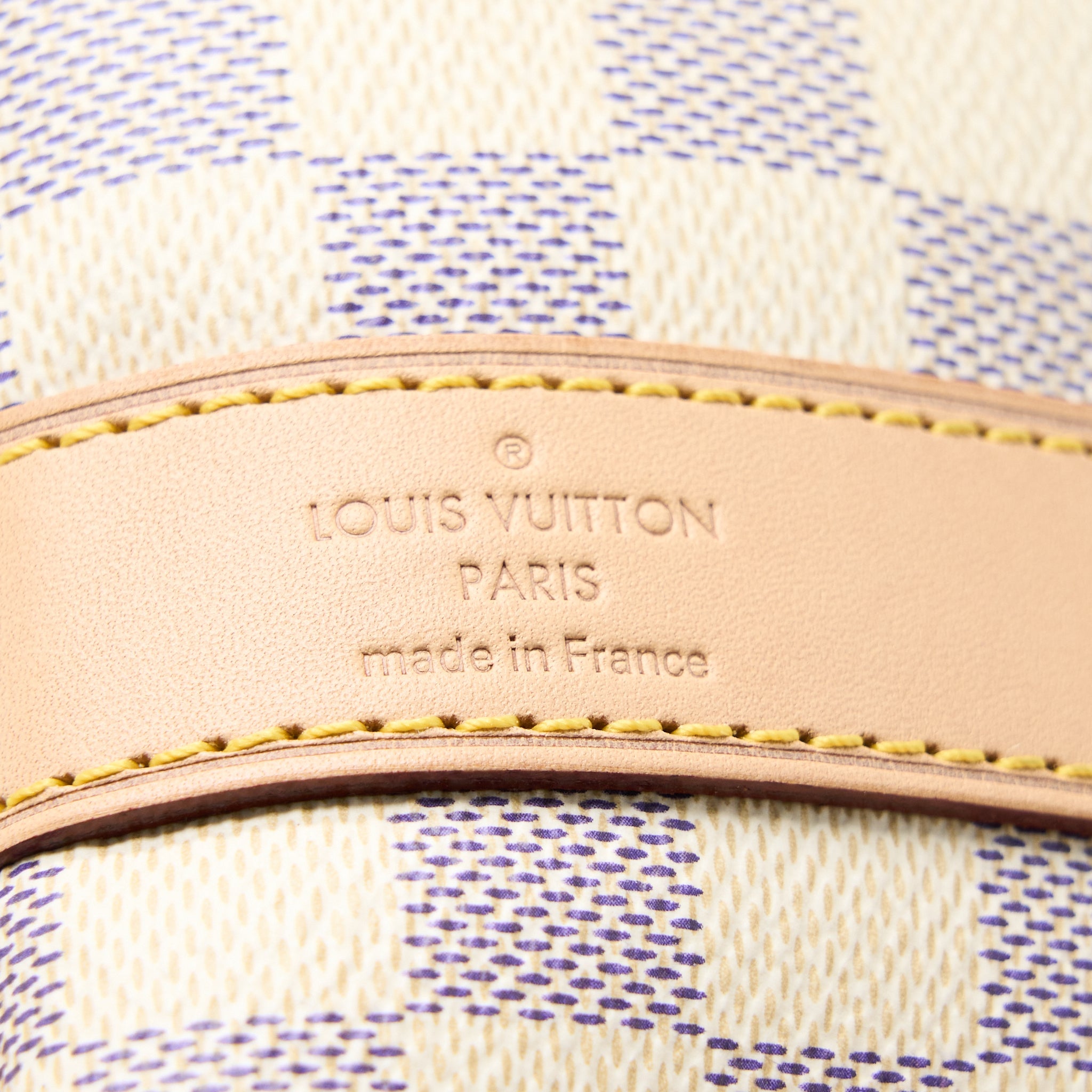 LOUIS VUITTON KEEPALL BANDOULIERE 55 DAMIER AZUR CANVAS GHW