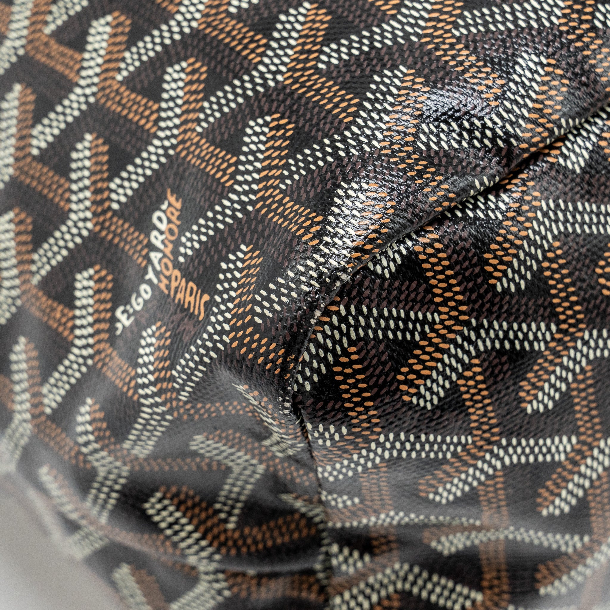 GOYARD BOHEME HOBO BAG GOYARDINE CANVAS / CALFSKIN BLACK SHW