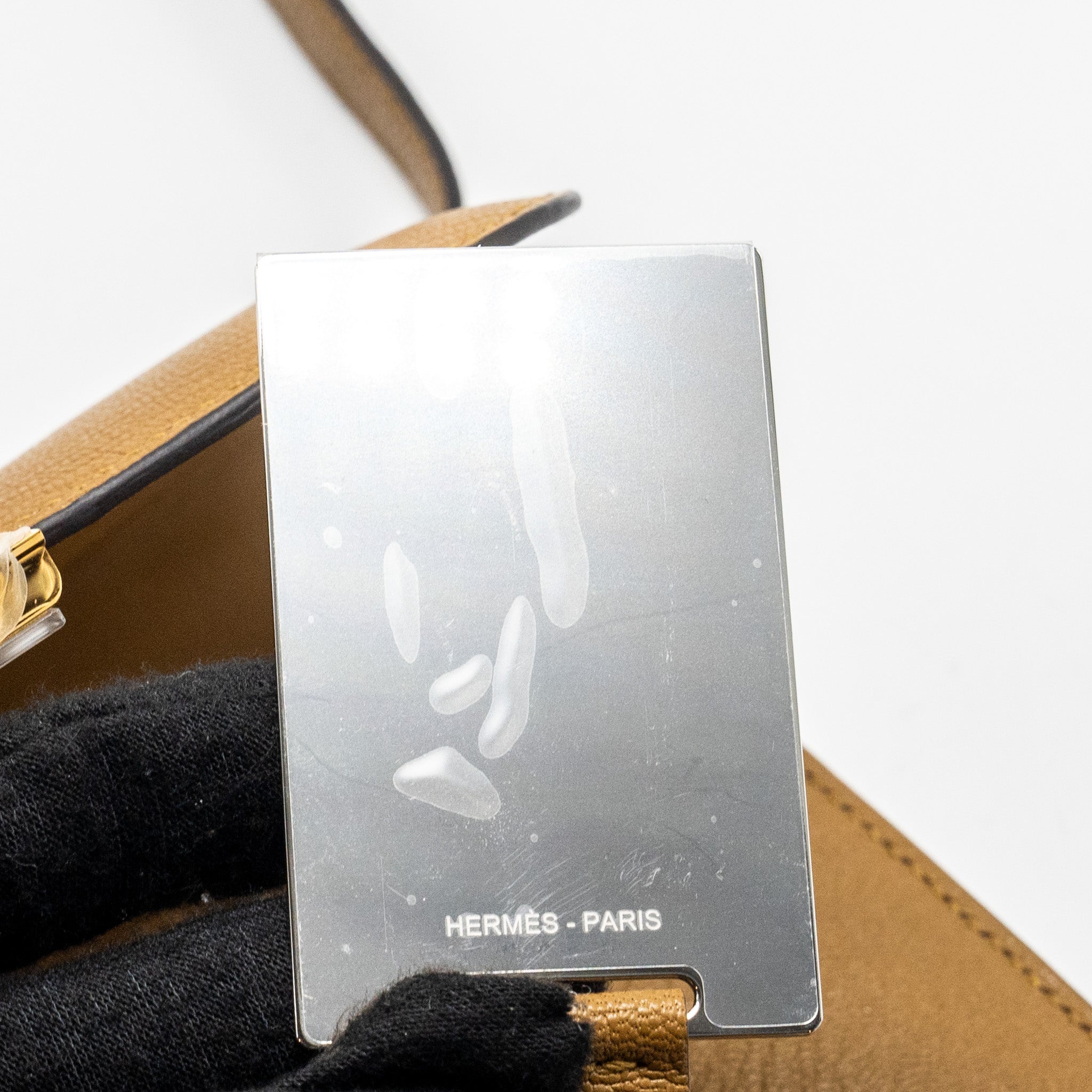 HERMES MINI CONSTANCE CHÈVRE MYSORE KRAFT GHW