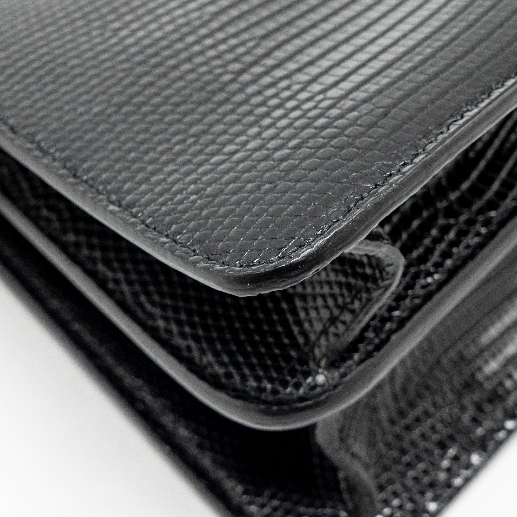 FENDI PEEKABOO I SEE YOU BAG LIZARD BLACK GHW