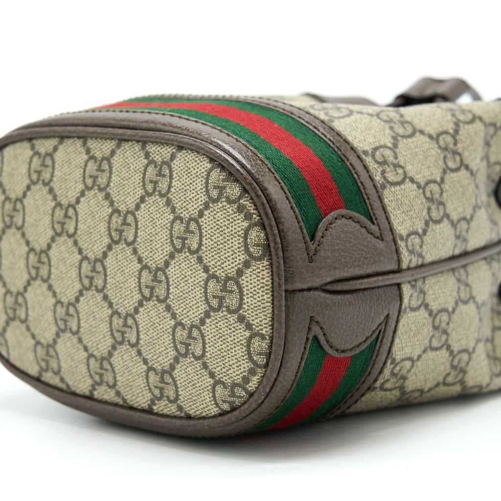 GUCCI OPHIDIA MINI GG BUCKET BAG GG SUPREME CANVAS GHW