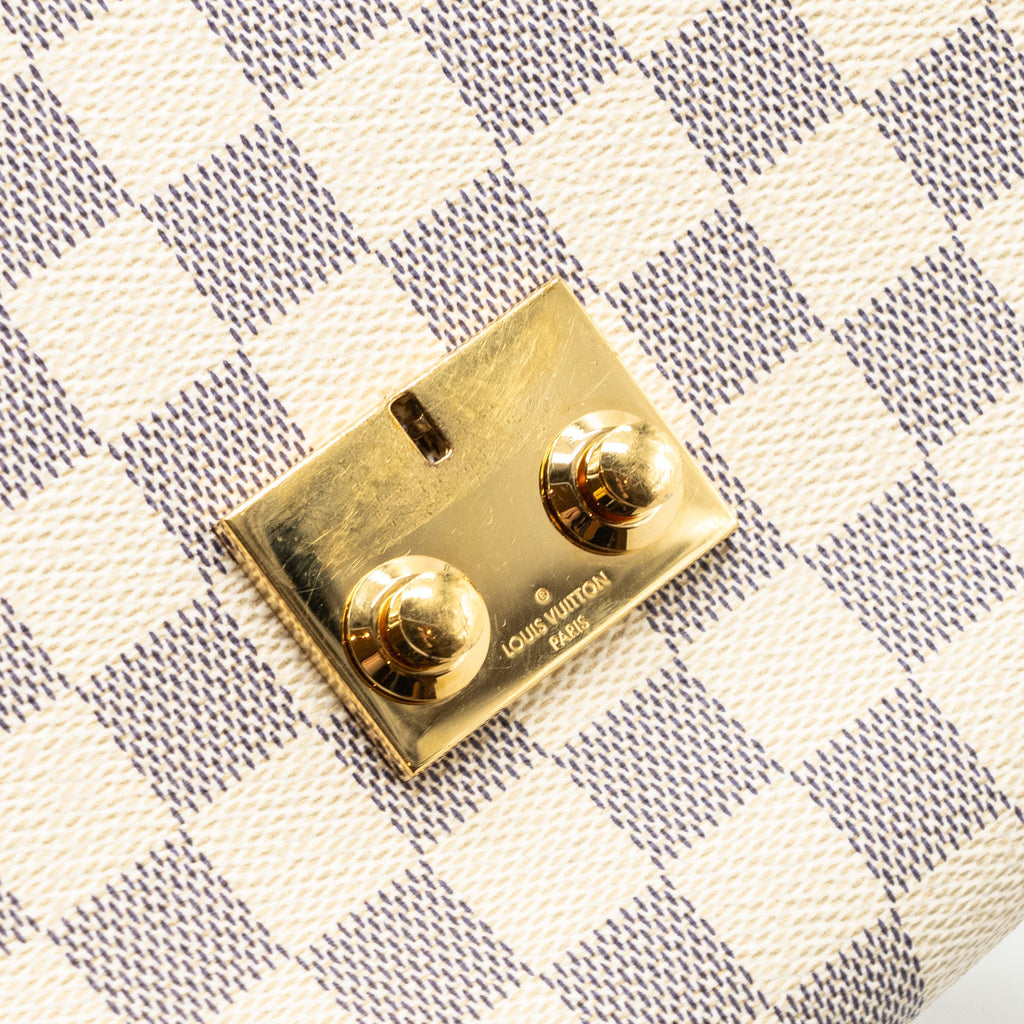 LOUIS VUITTON CROISETTE DAMIER AZUR CANVAS GHW