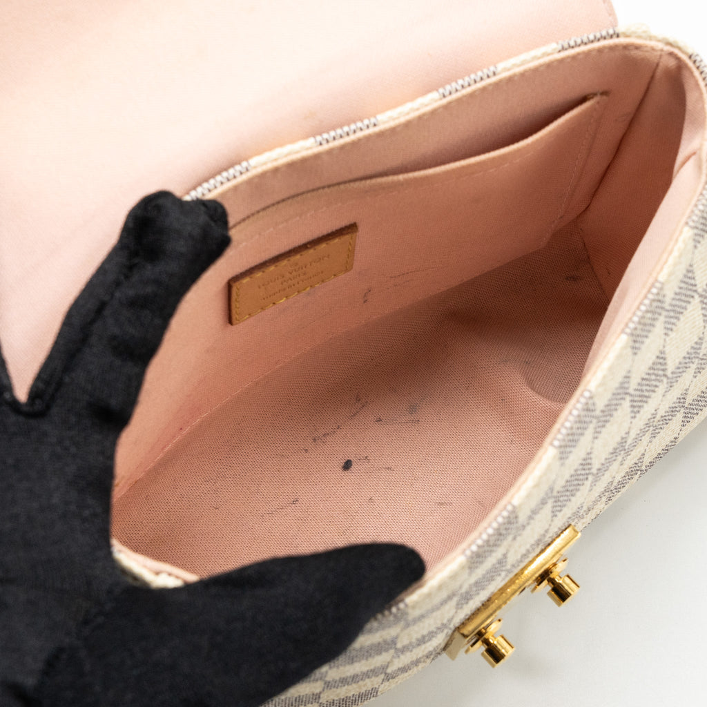 LOUIS VUITTON CROISETTE DAMIER AZUR CANVAS GHW