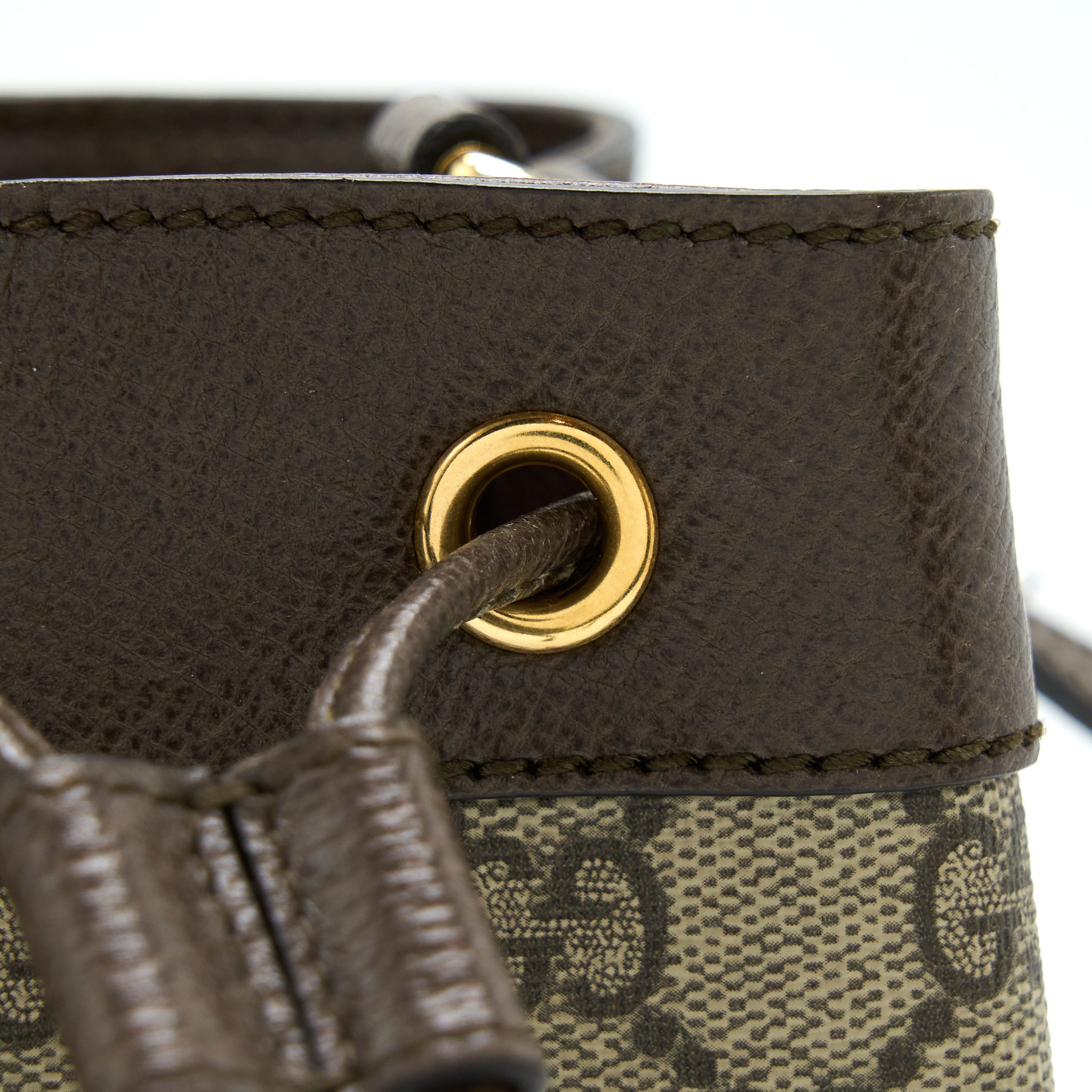 GUCCI OPHIDIA MINI GG BUCKET BAG GG SUPREME CANVAS GHW