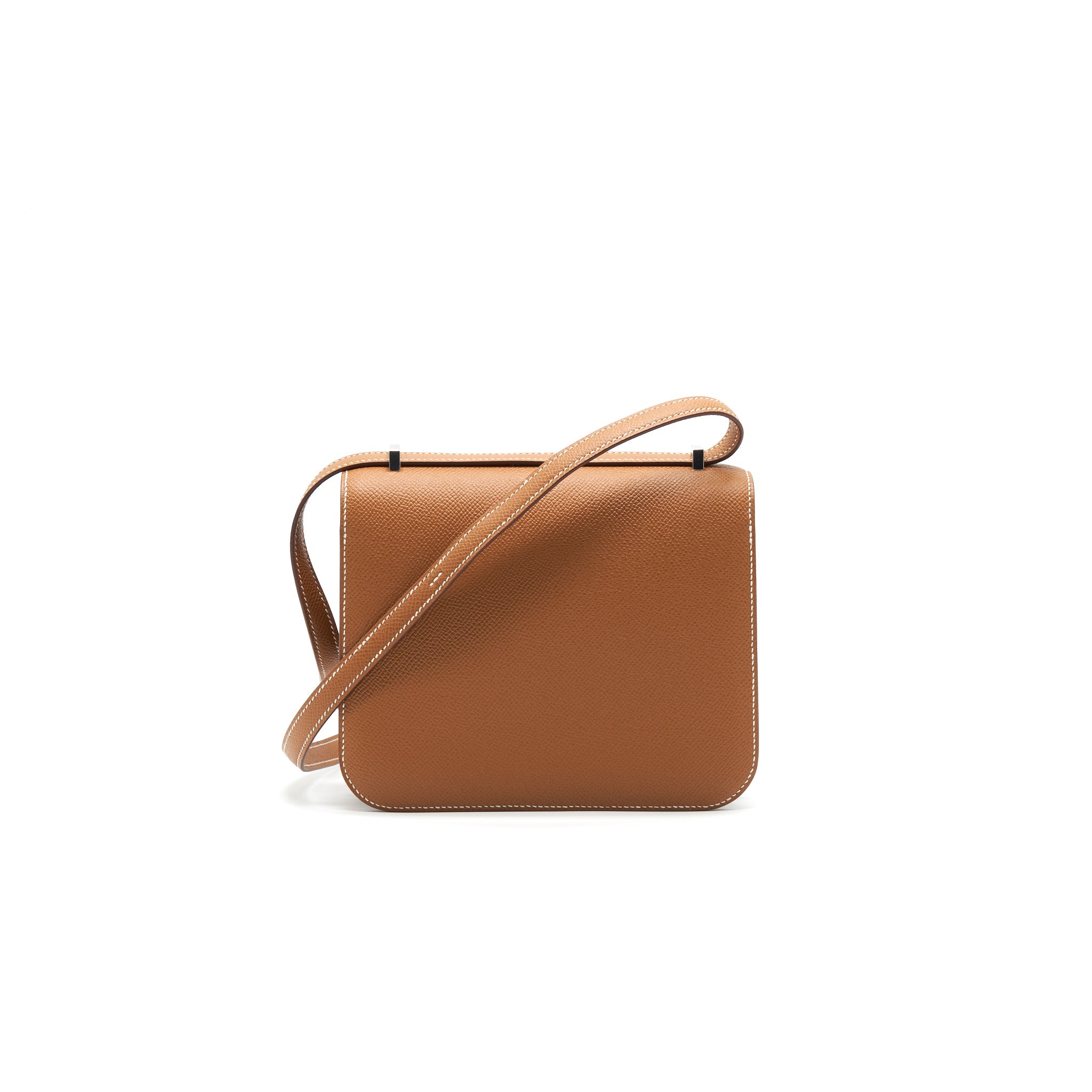 HERMES MINI CONSTANCE EPSOM 37 GOLD WITH SHW