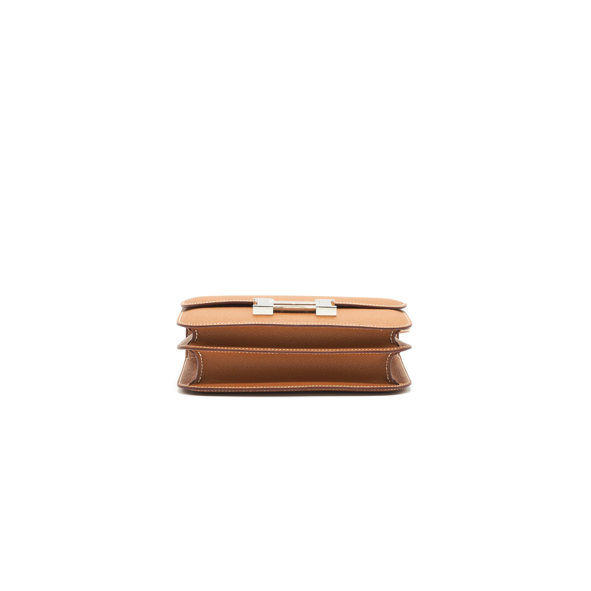HERMES MINI CONSTANCE EPSOM 37 GOLD WITH SHW