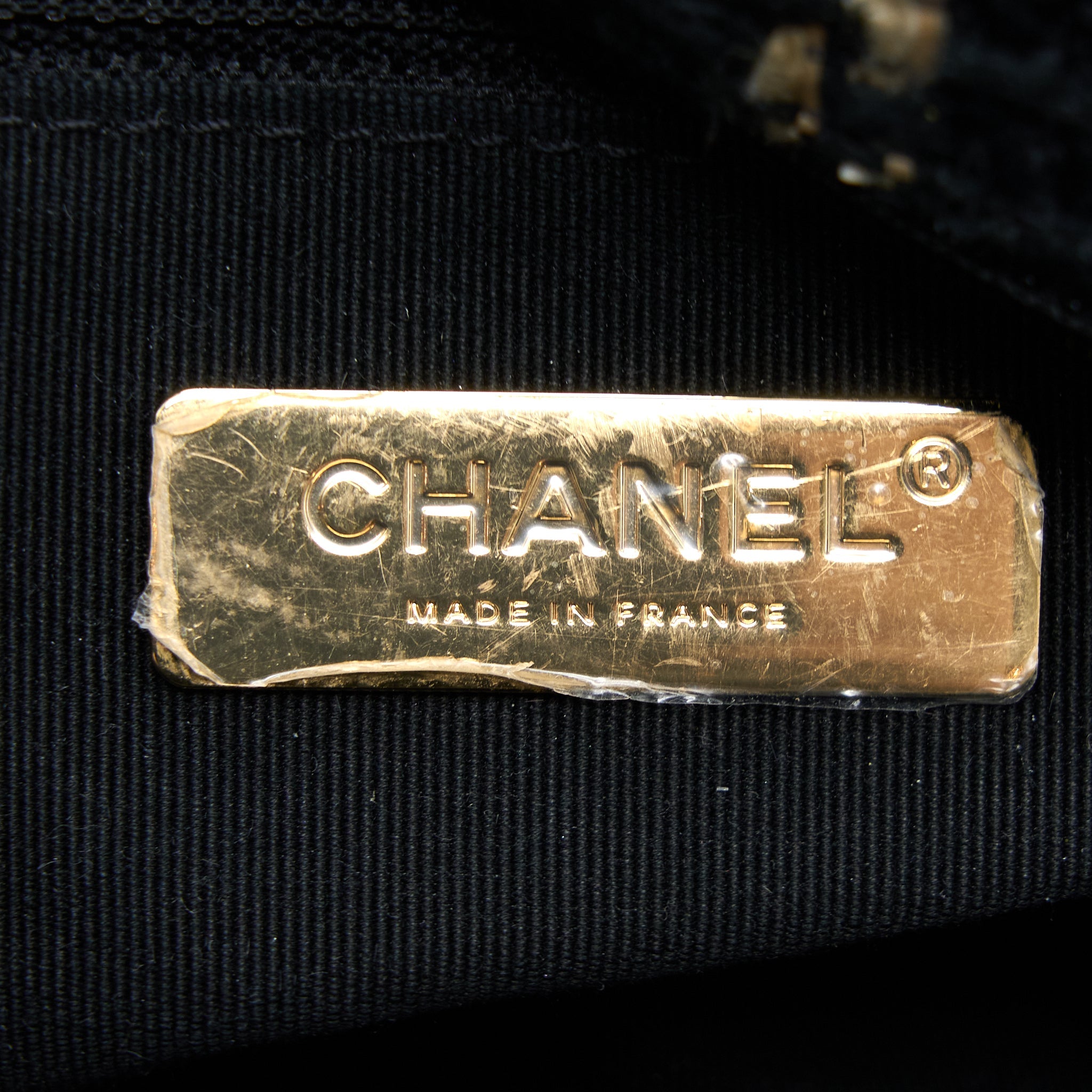 CHANEL TWEED SMALL 19 FLAP BAG BLACK/GOLD WITH MULTICOLOUR HARDWARE
