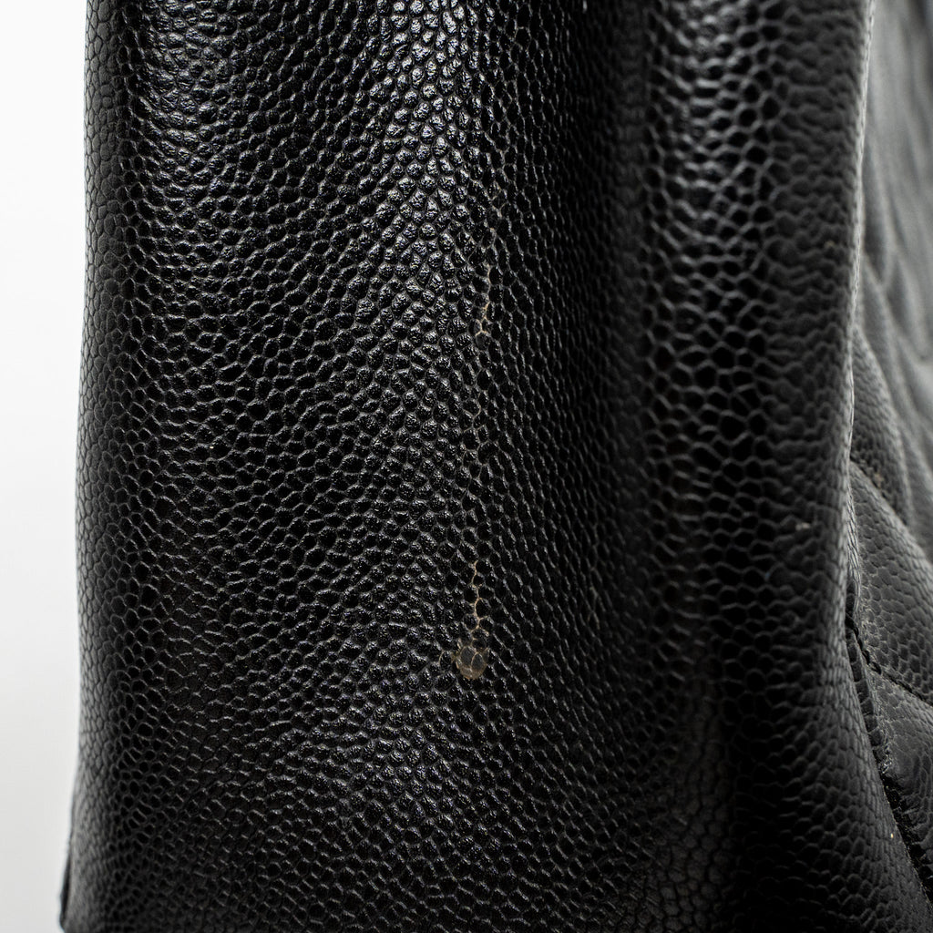 CHANEL GRAND SHOPPING TOTE/GST CAVIAR BLACK GHW