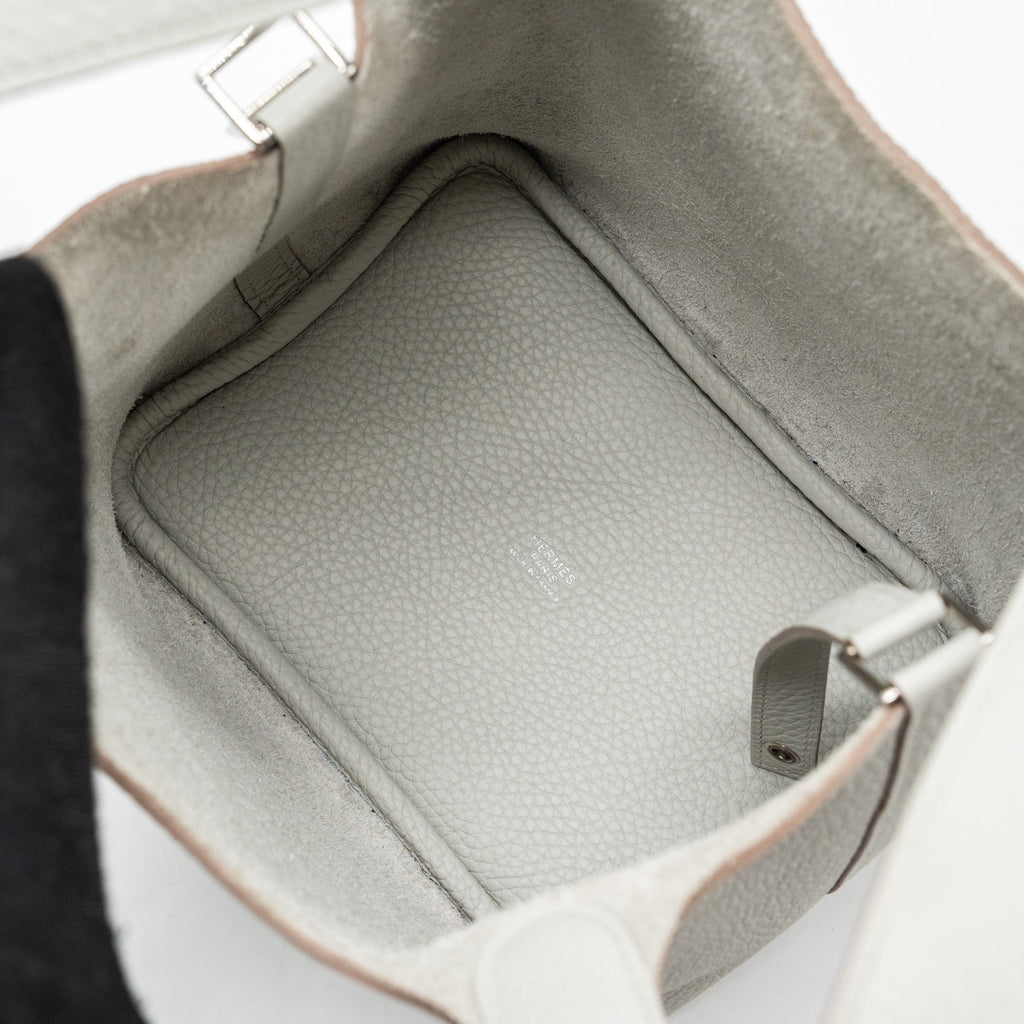 HERMES PICOTIN 18 LOCK BAG CLEMENCE GRIS PERLE SHW