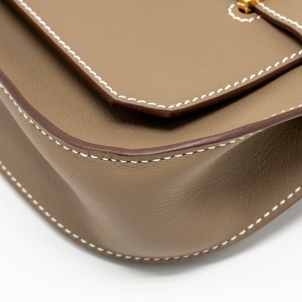 HERMES MINI JYPSIERE SWIFT ETOUPE GHW