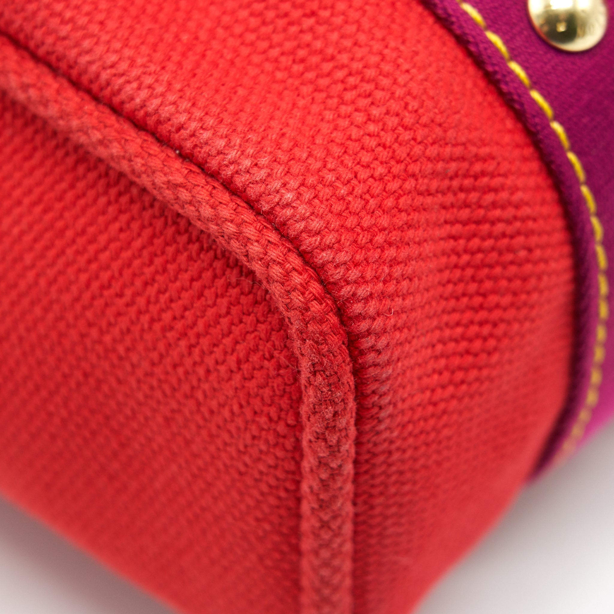 LOUIS VUITTON CANVAS TOTE BAG IN RED