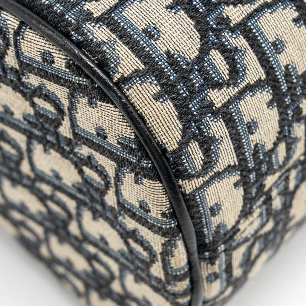 DIOR ROLLER MESSENGER BAG BLUE OBLIQUE JACQUARD SHW