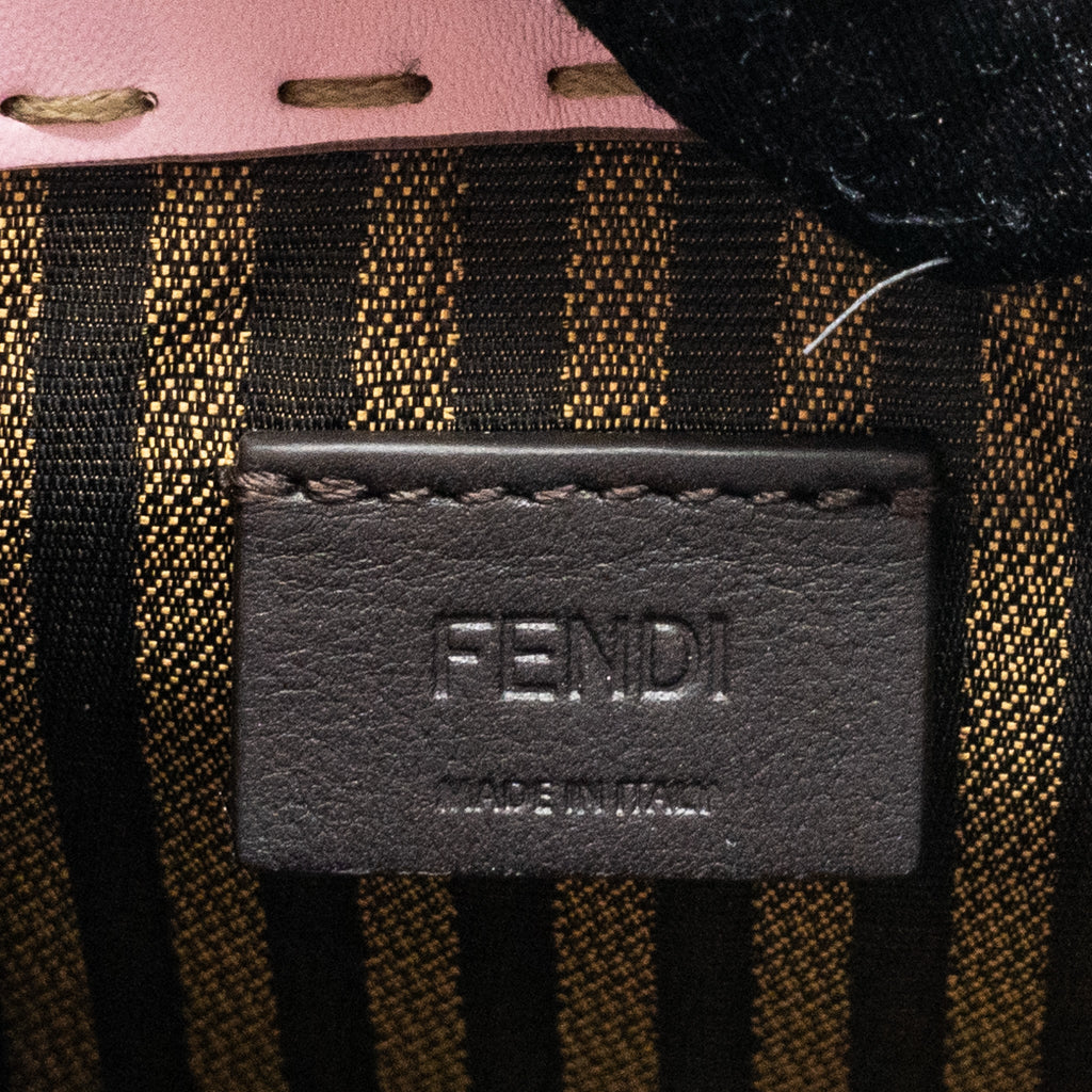 FENDI MINI SUNSHINE SHOPPER BAG LEATHER PINK GHW