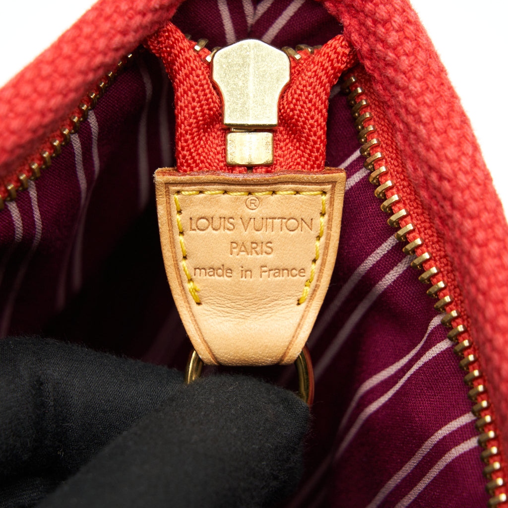 LOUIS VUITTON CANVAS TOTE BAG IN RED