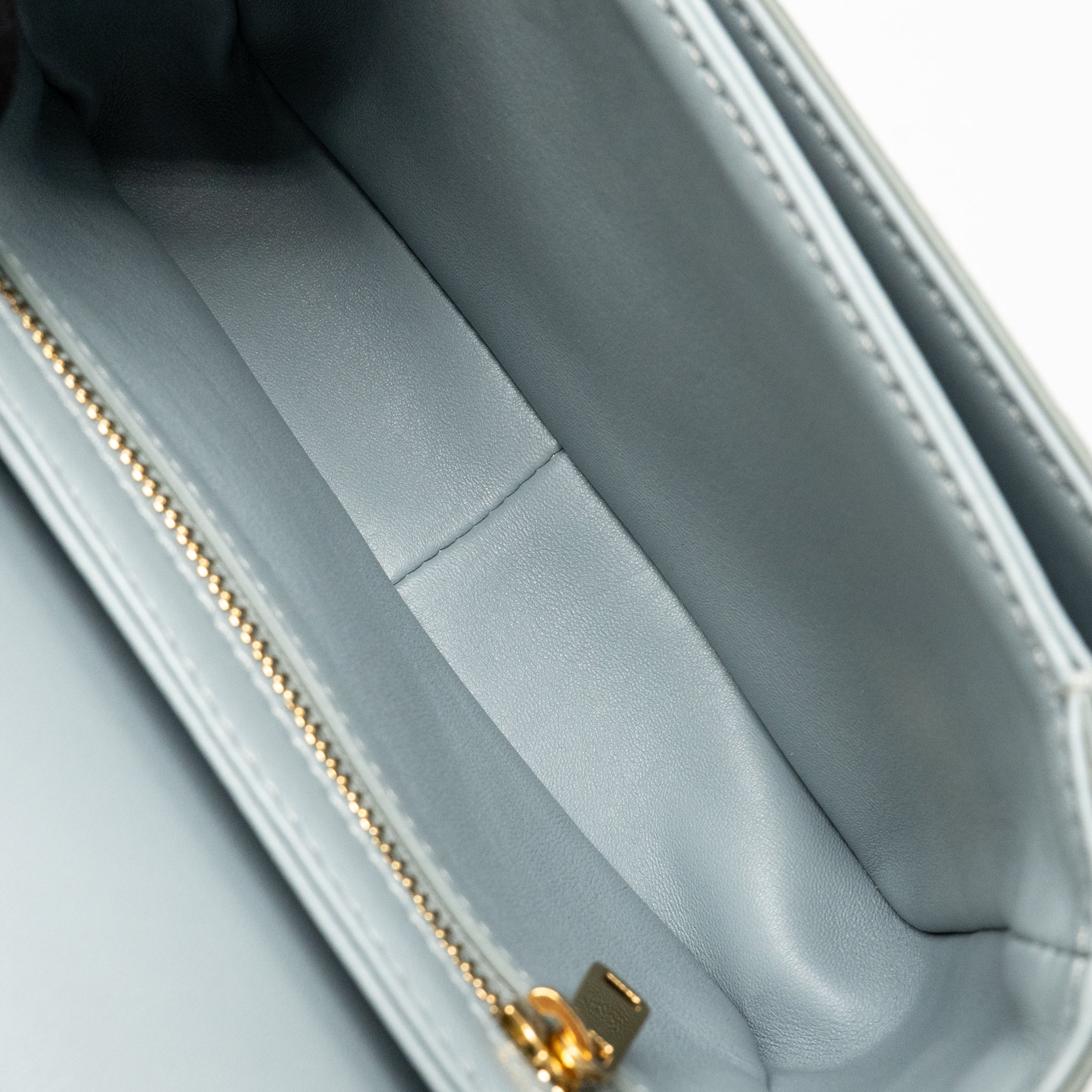 CELINE TEEN TRIOMPHE BAG LIZARD CLOUDY GREY GHW