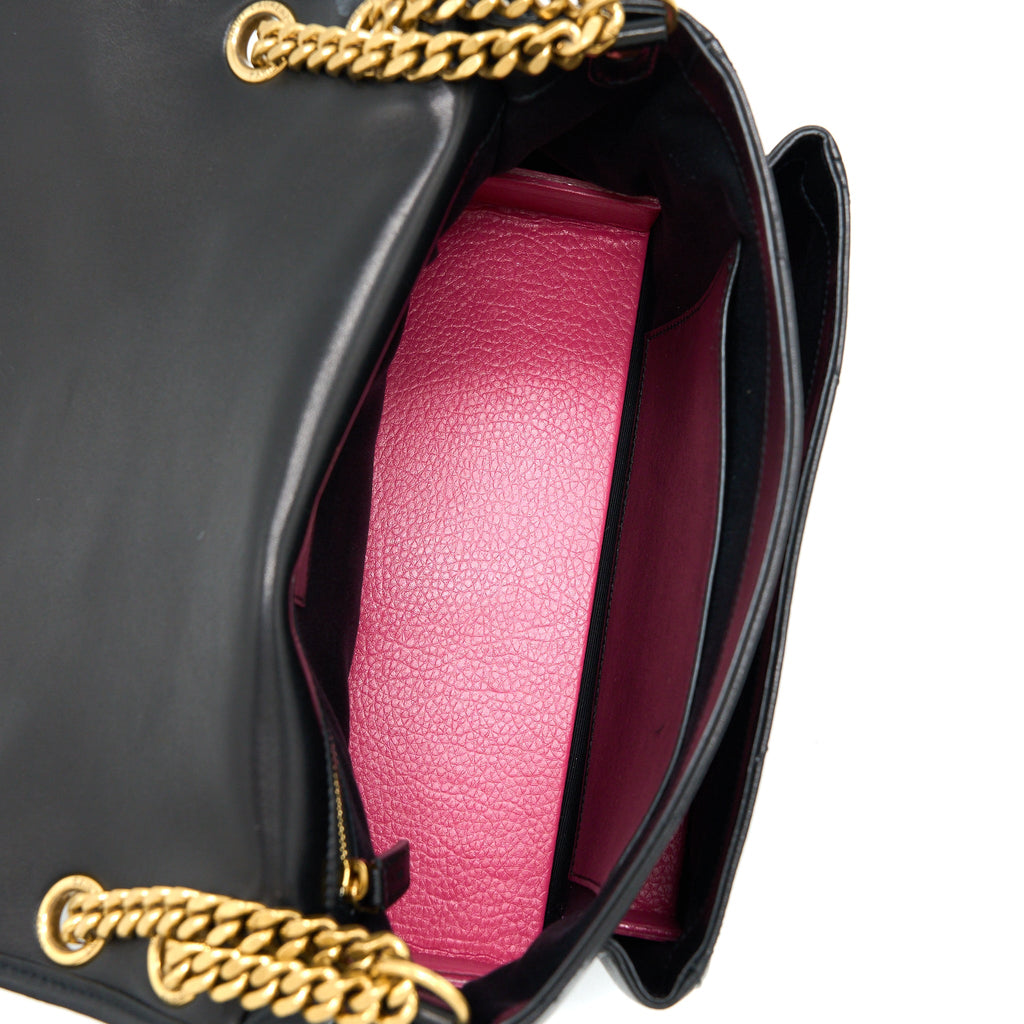 SAINT LAURENT MEDIUM NIKI BAG LAMBSKIN BLACK GHW