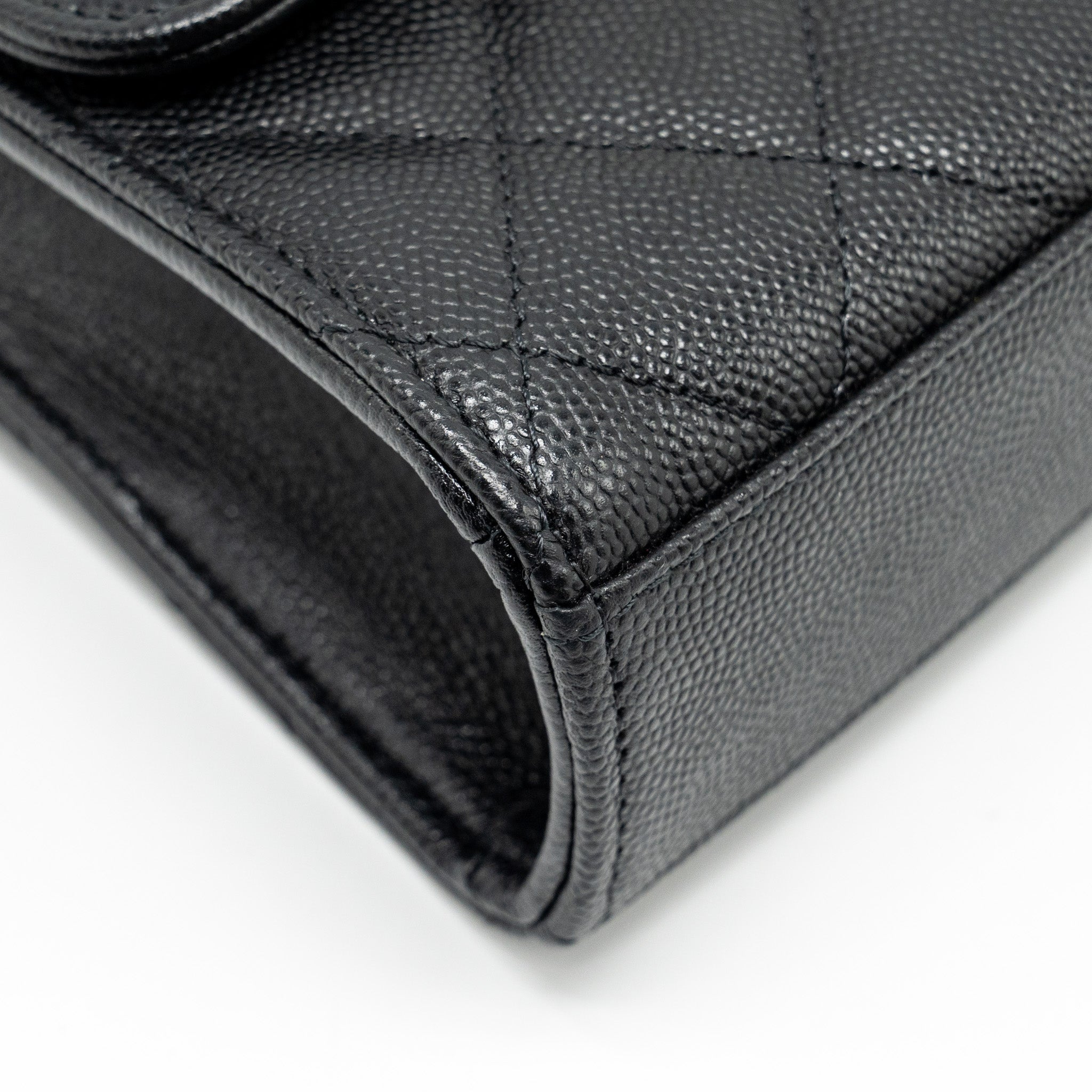CHANEL TOP HANDLE MINI FLAP BAG WITH CHAIN CAVIAR BLACK LGHW (MICROCHIP)
