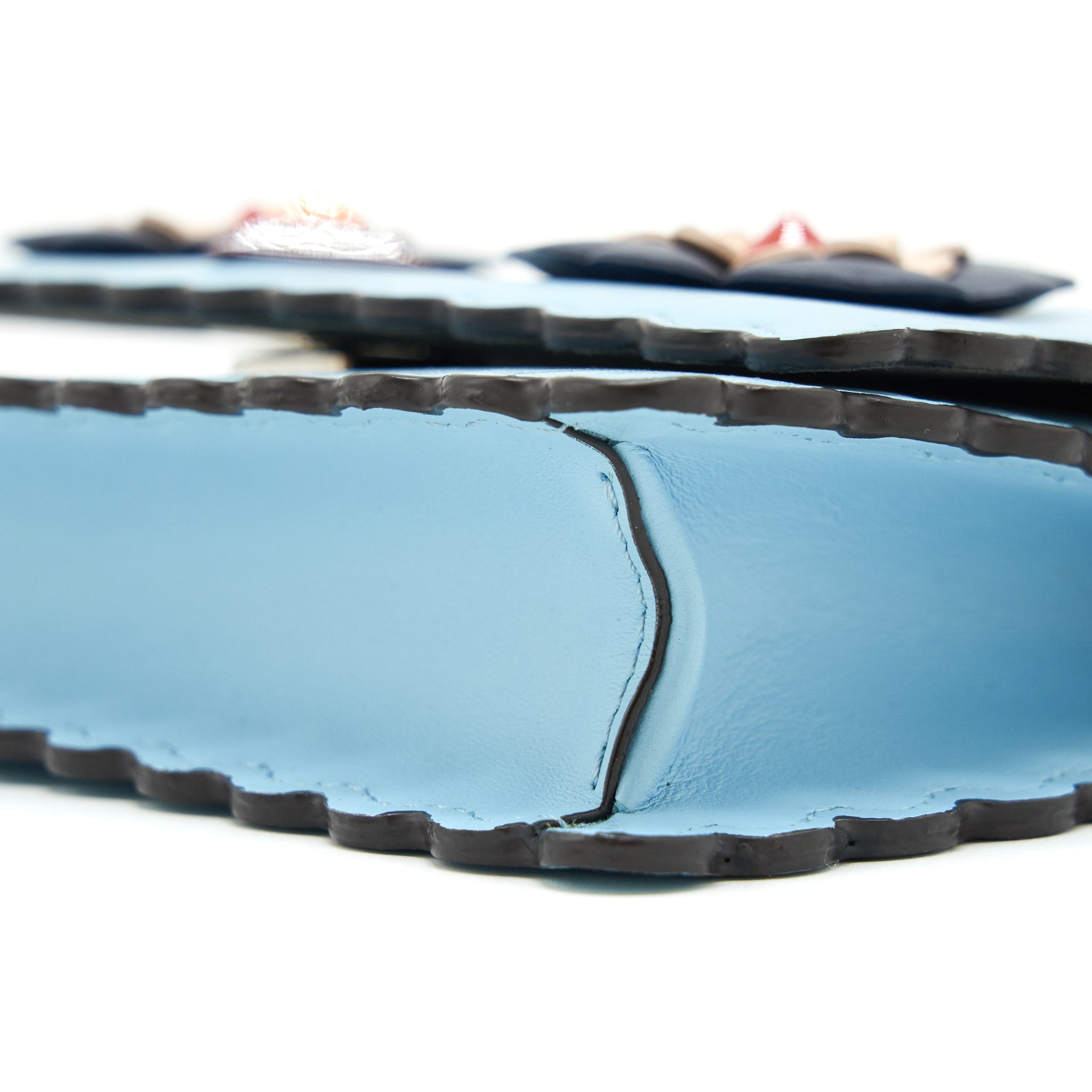 FENDI WALLET ON CHAIN MONSTER BLUE