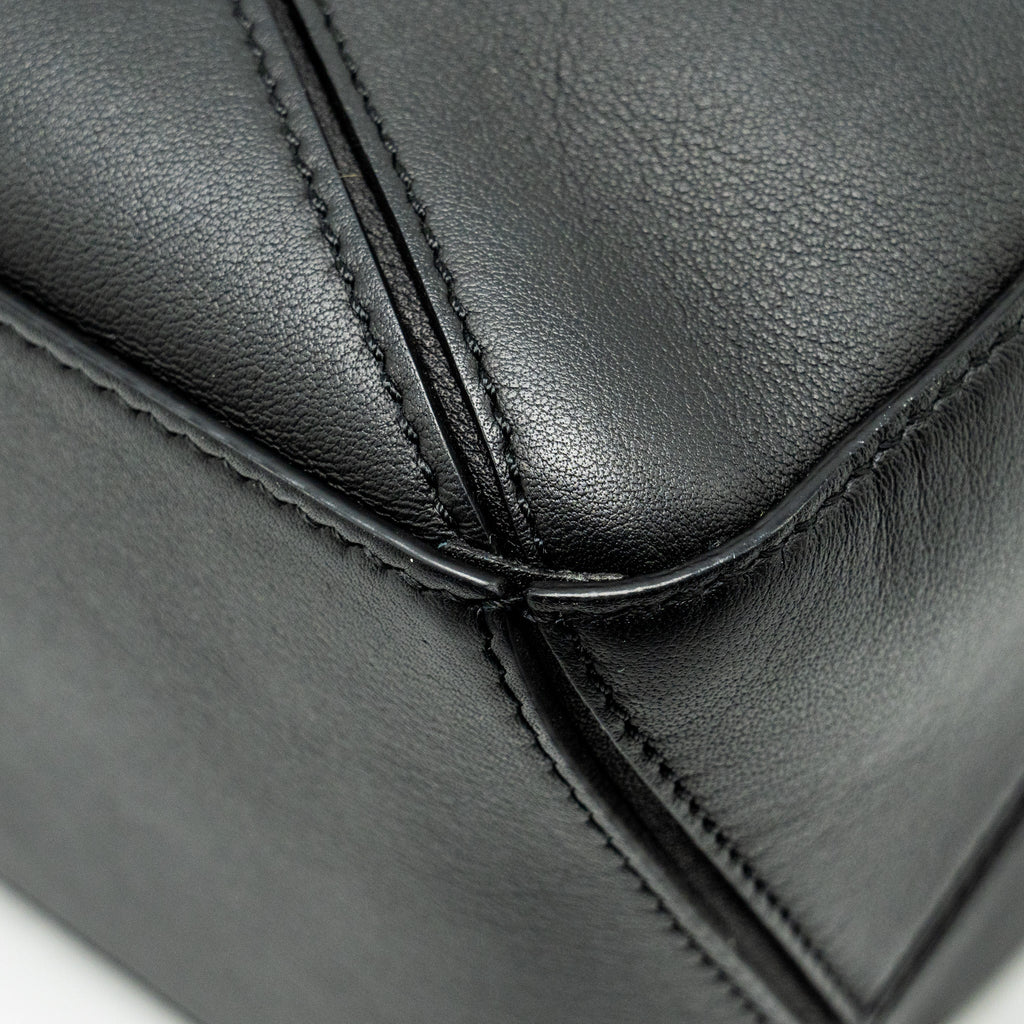 LOEWE SMALL PUZZLE BAG CALFSKIN BLACK SHW