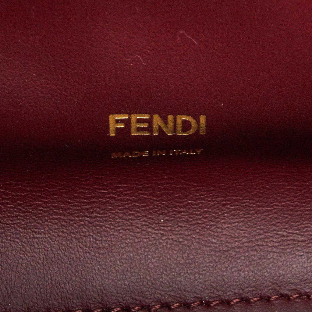 FENDI PEEKABOO X-LITE CALFSKIN CAMELIA GHW