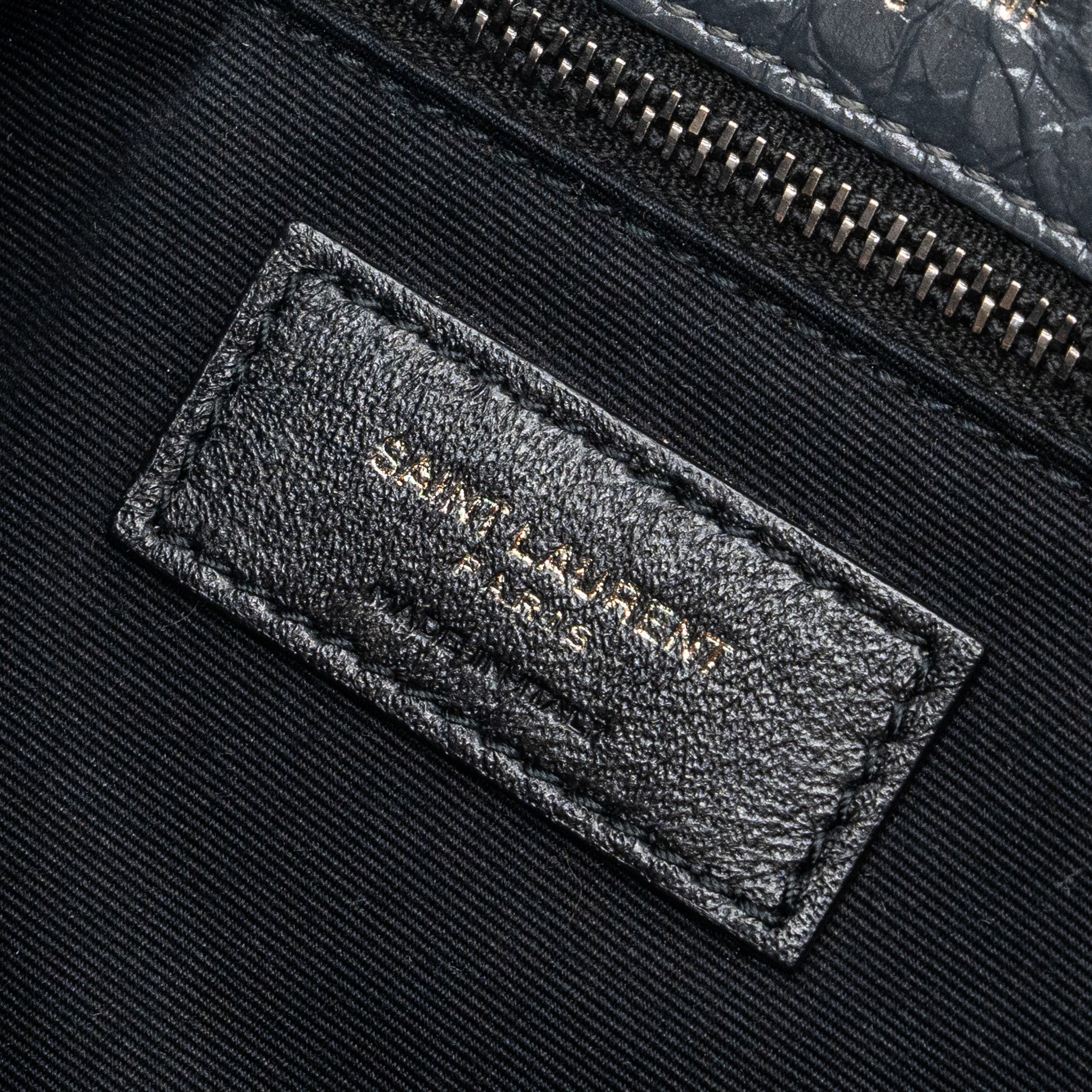 SAINT LAURENT MEDIUM NIKI CALFSKIN DARK GREY SHW