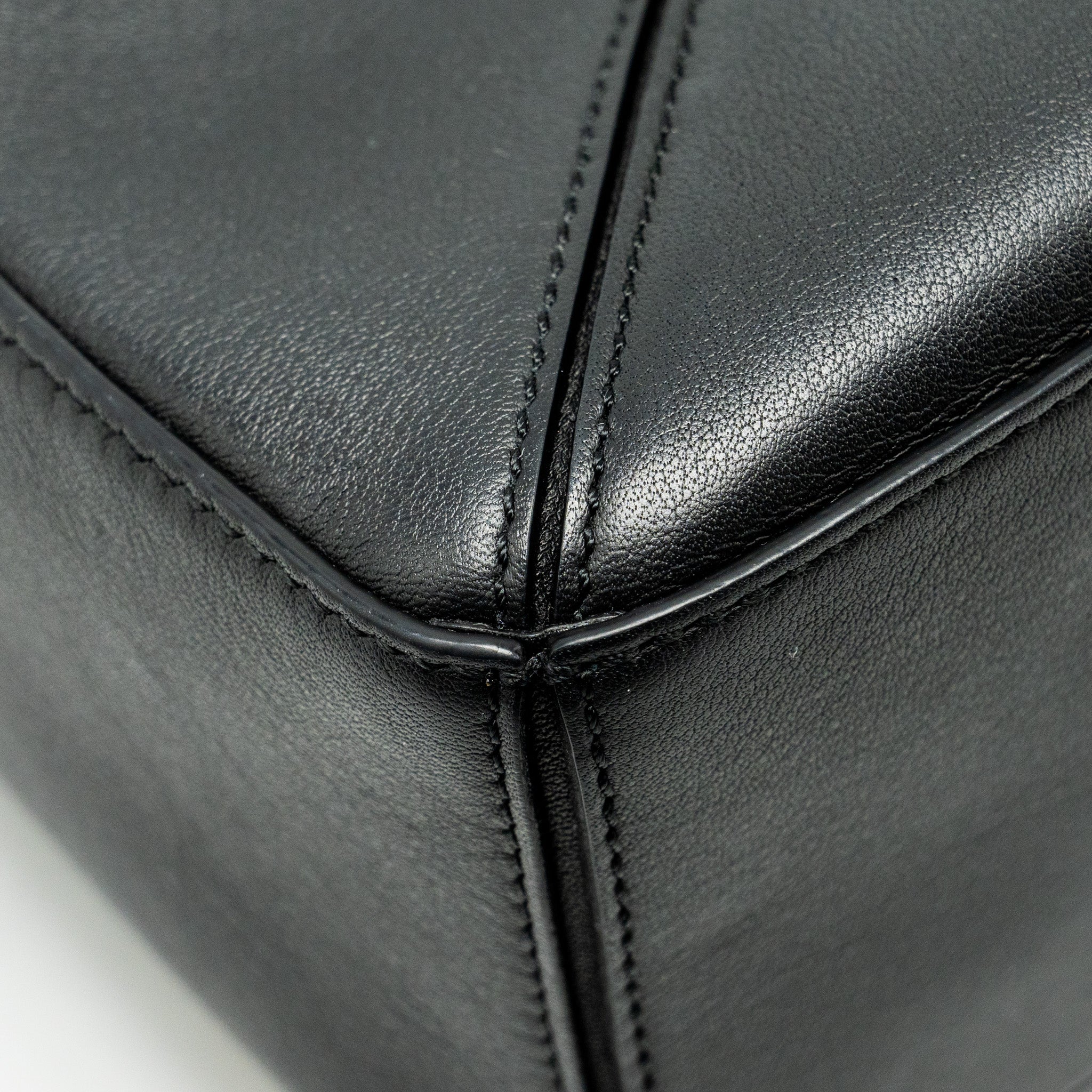LOEWE SMALL PUZZLE BAG CALFSKIN BLACK SHW