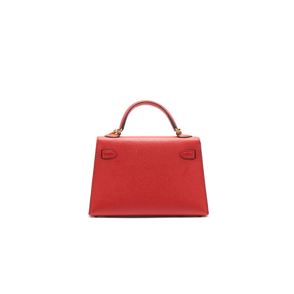 HERMES SAC MINI KELLY Ⅱ ROUGE TOMATE