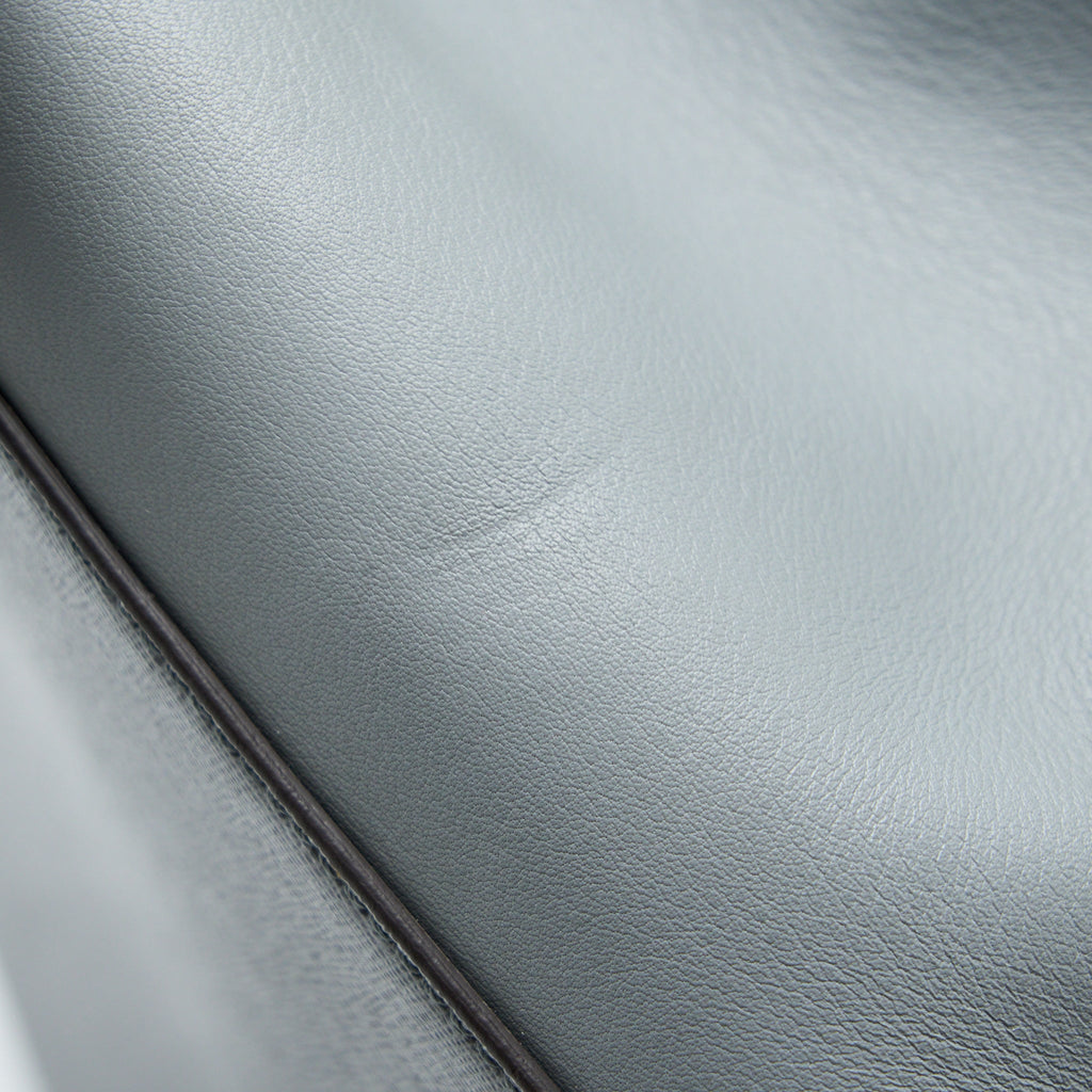 FENDI 2 JOURS LARGE BAG LEATHER GREY GHW