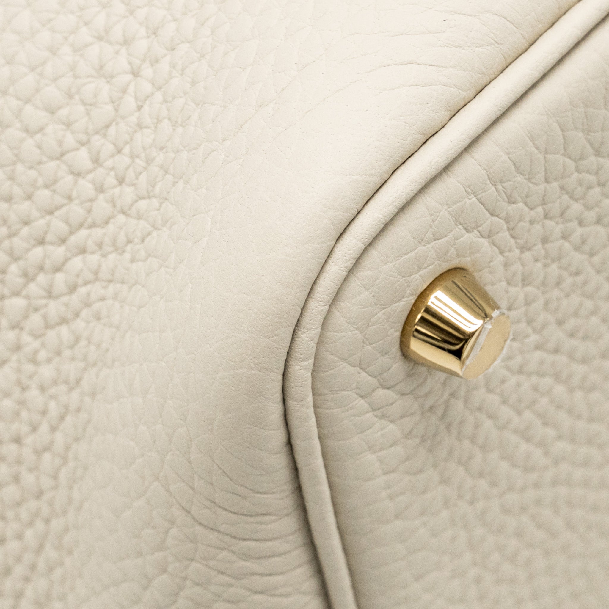 HERMES PICOTIN 18 LOCK BAG OSTRICH TOUCH/CLEMENCE BETON GHW