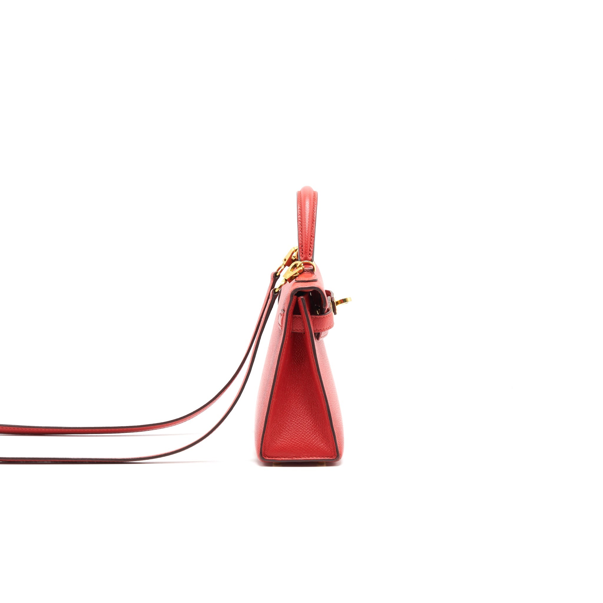 HERMES SAC MINI KELLY Ⅱ ROUGE TOMATE