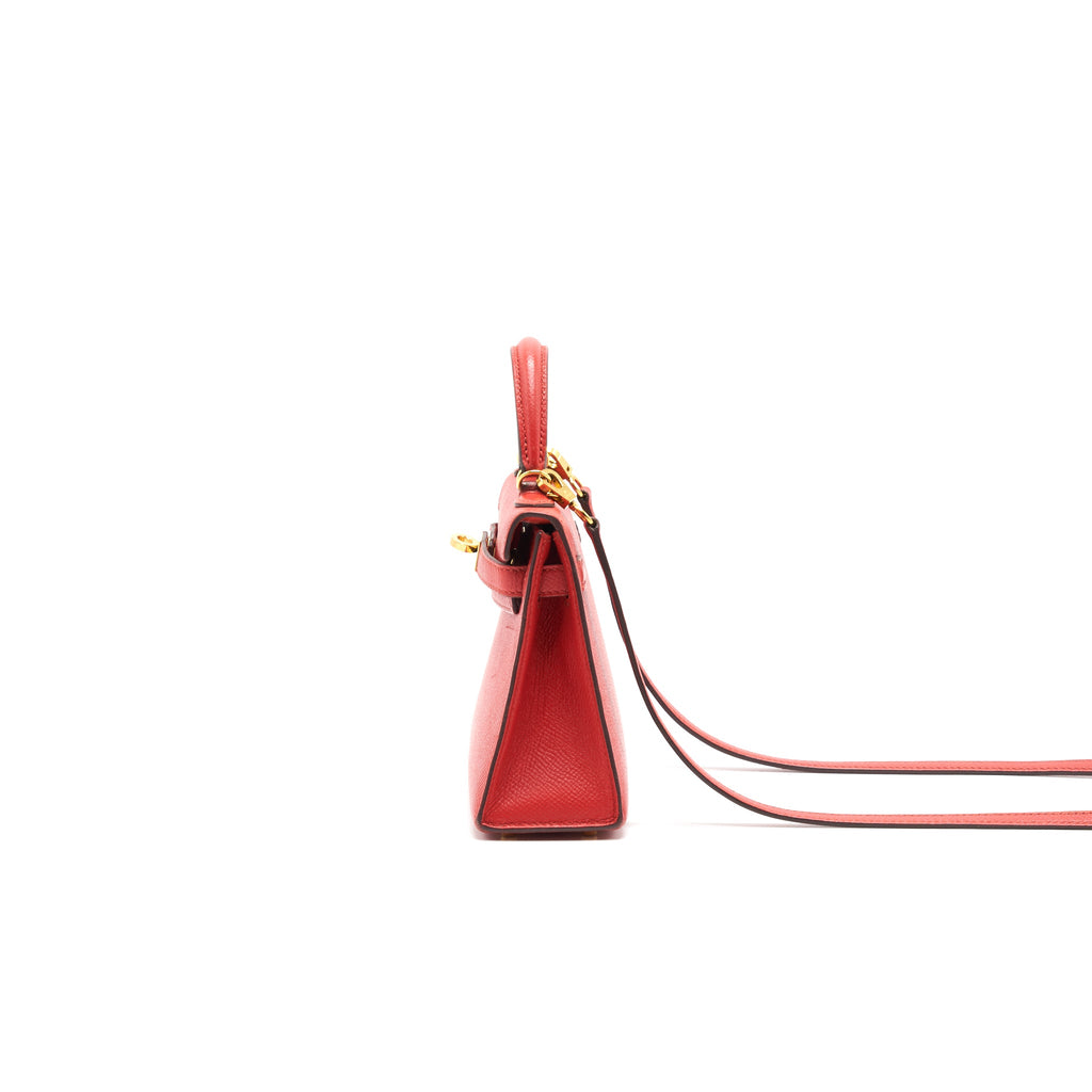 HERMES SAC MINI KELLY Ⅱ ROUGE TOMATE